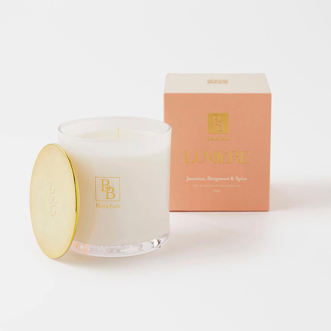 Lumiere Candle 385g - Jasmine, Bergamot And Spice