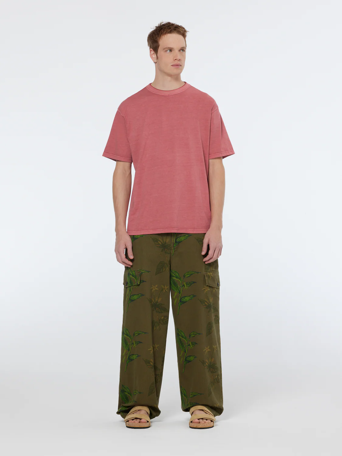 Daze Structured Printed Wide Fit Cargo Pant