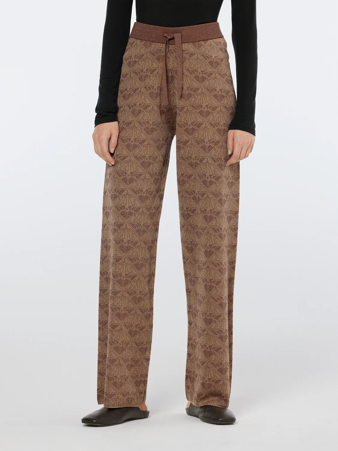 Monogram Jacquard Knit Trousers