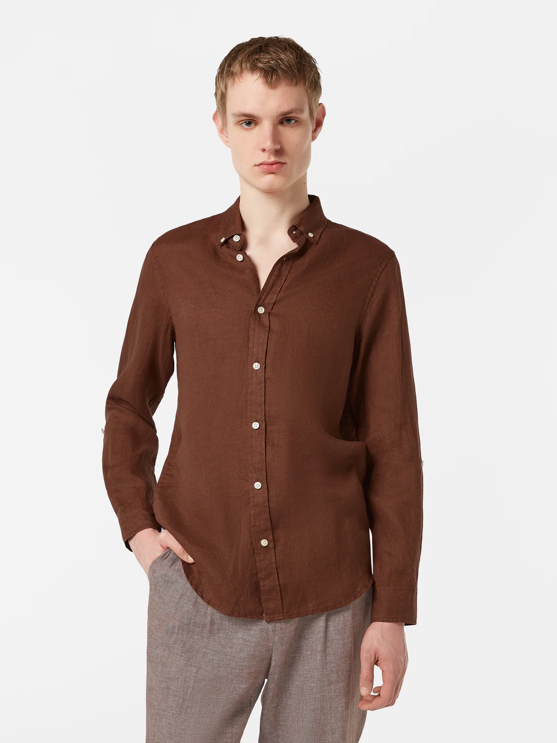 Regular-Fit Linen Shirt