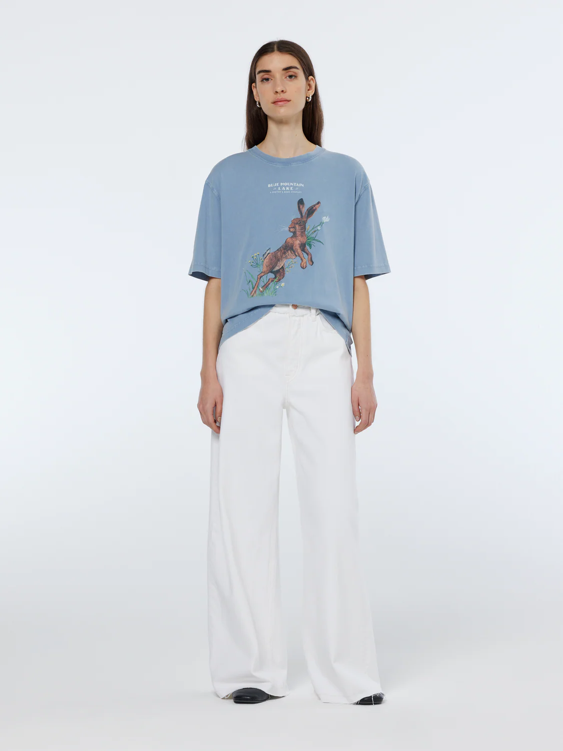 The Wave Wide Leg Jeans | Faded White