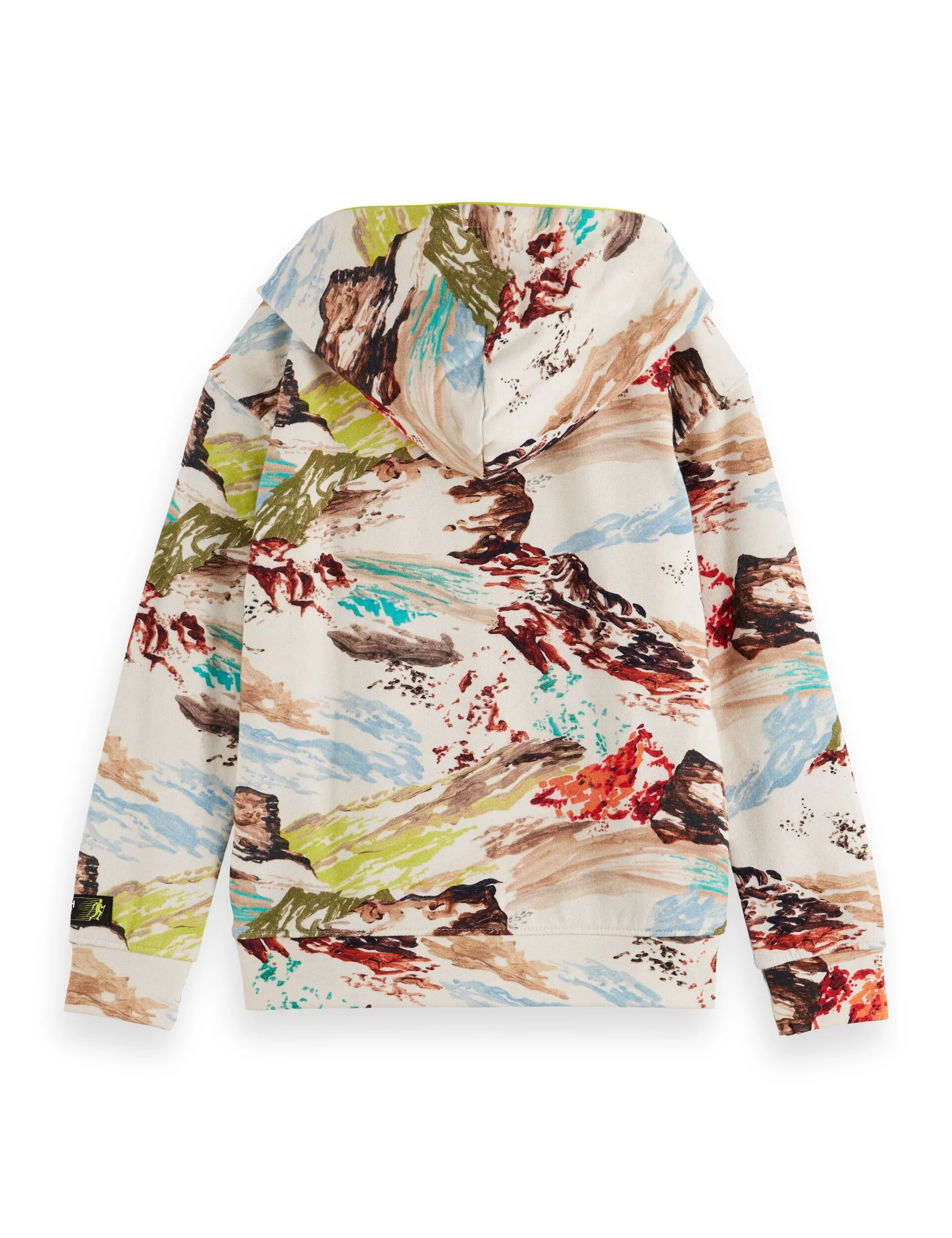 Boys' Relaxed-fit all-over printed zip-through hoodie