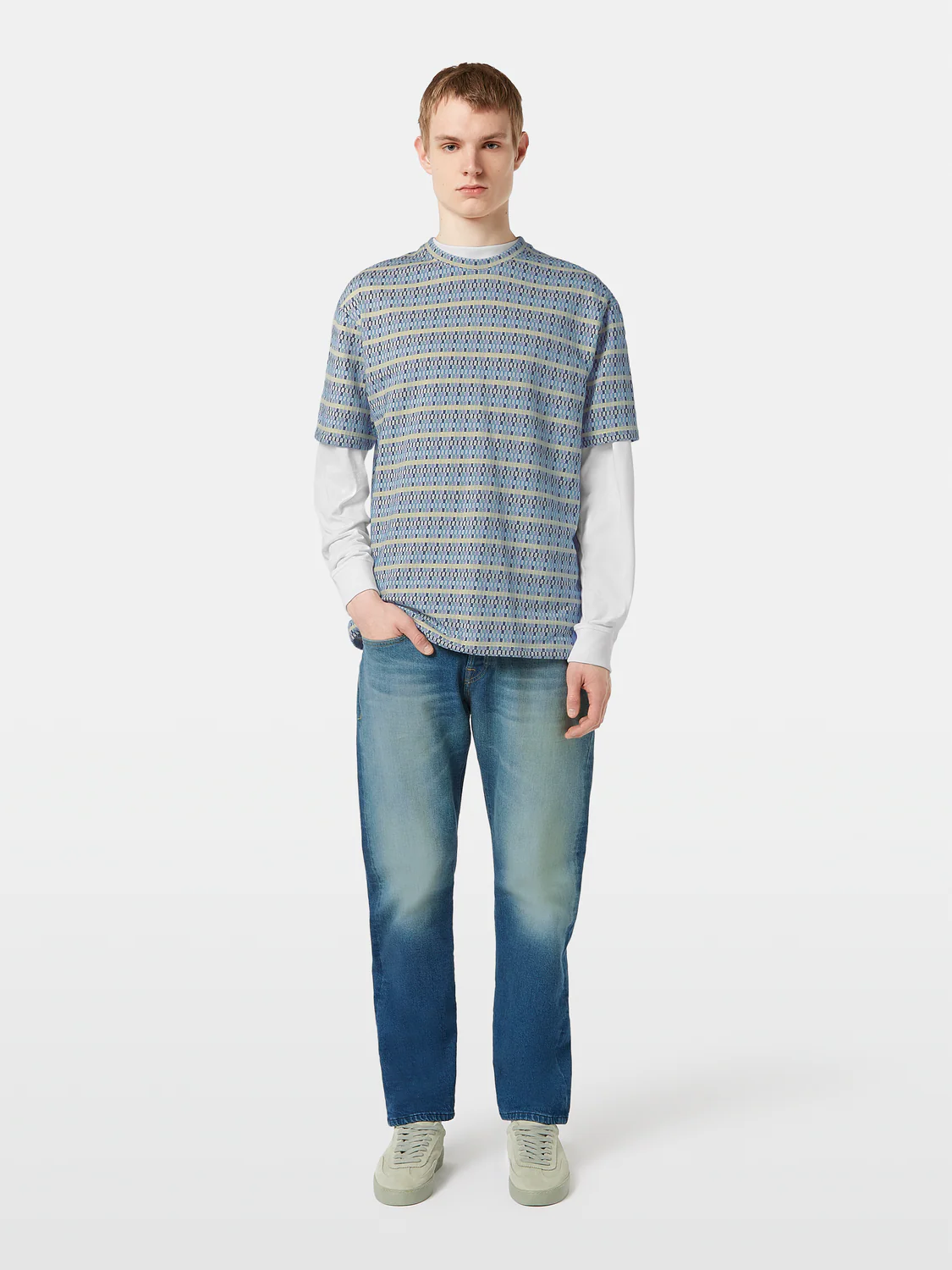 Relaxed-Fit Jacquard T-Shirt