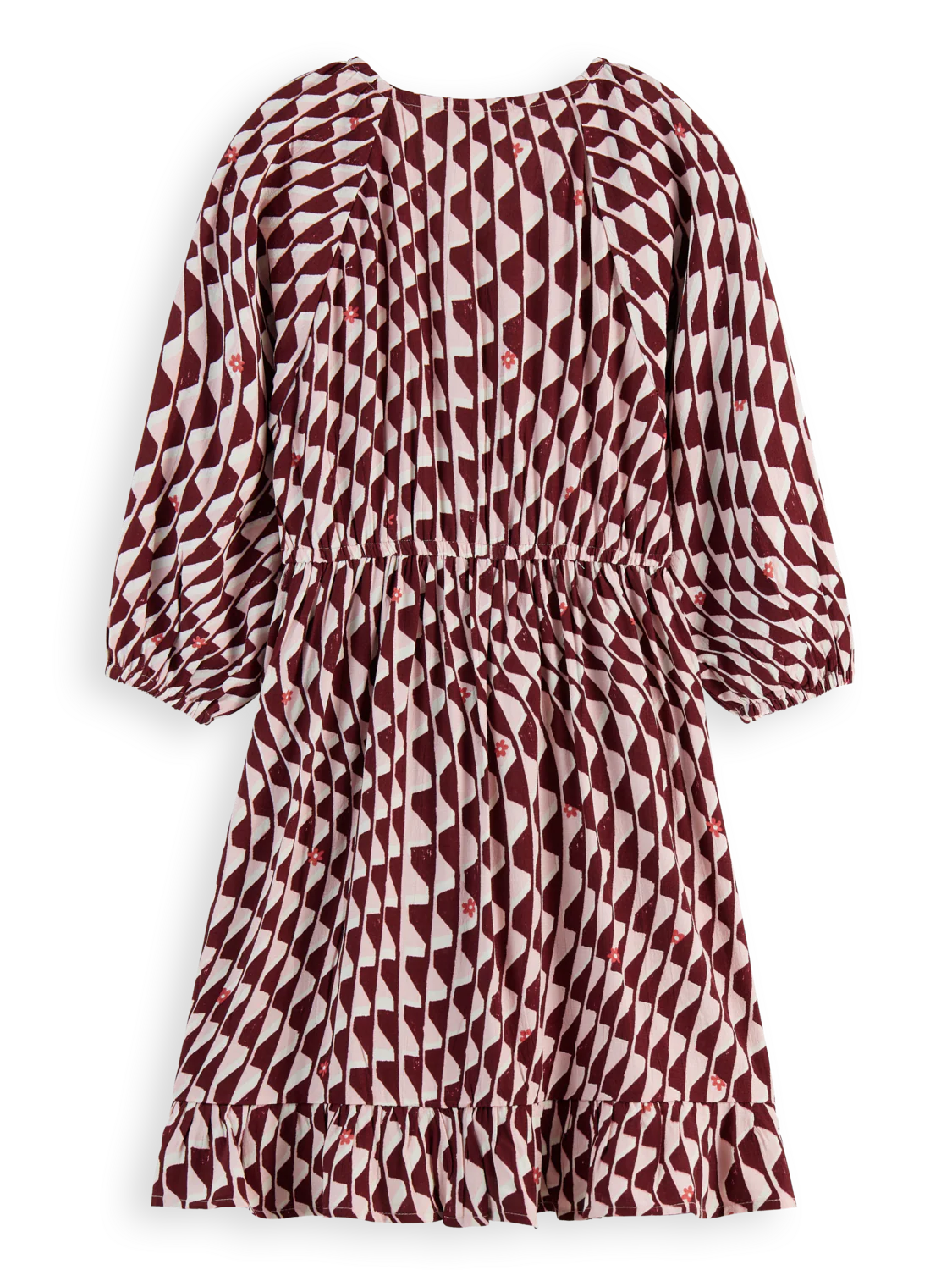 Girls' Wavy Printed Dress