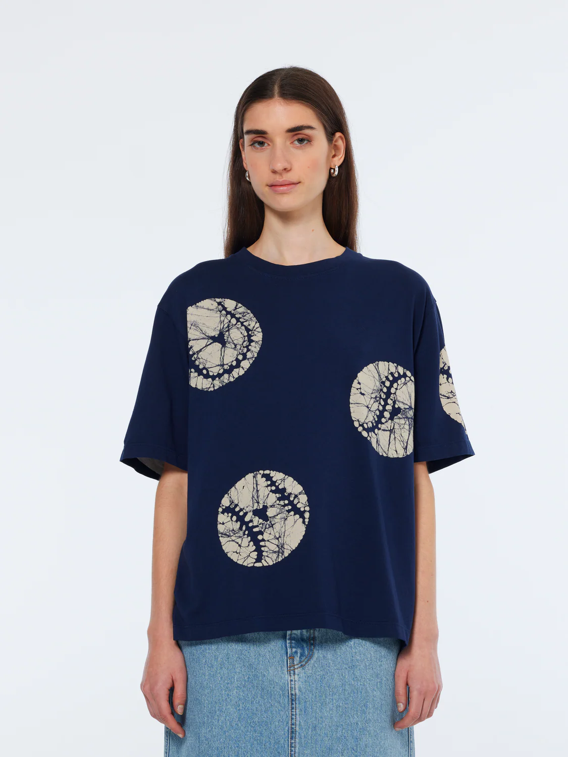 Baseball Batik Loose Fit T-Shirt