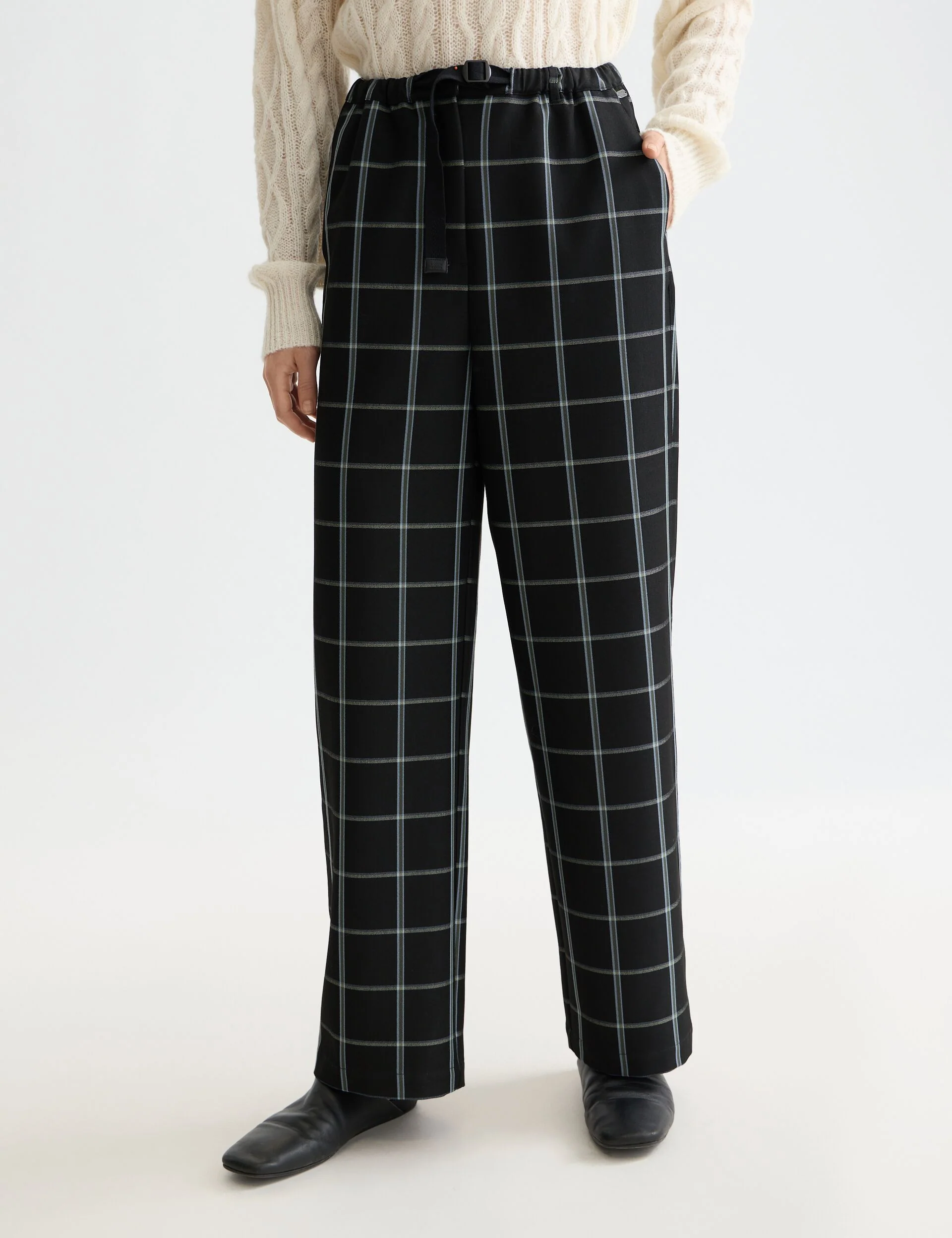 Ezra - High rise drawstring pant