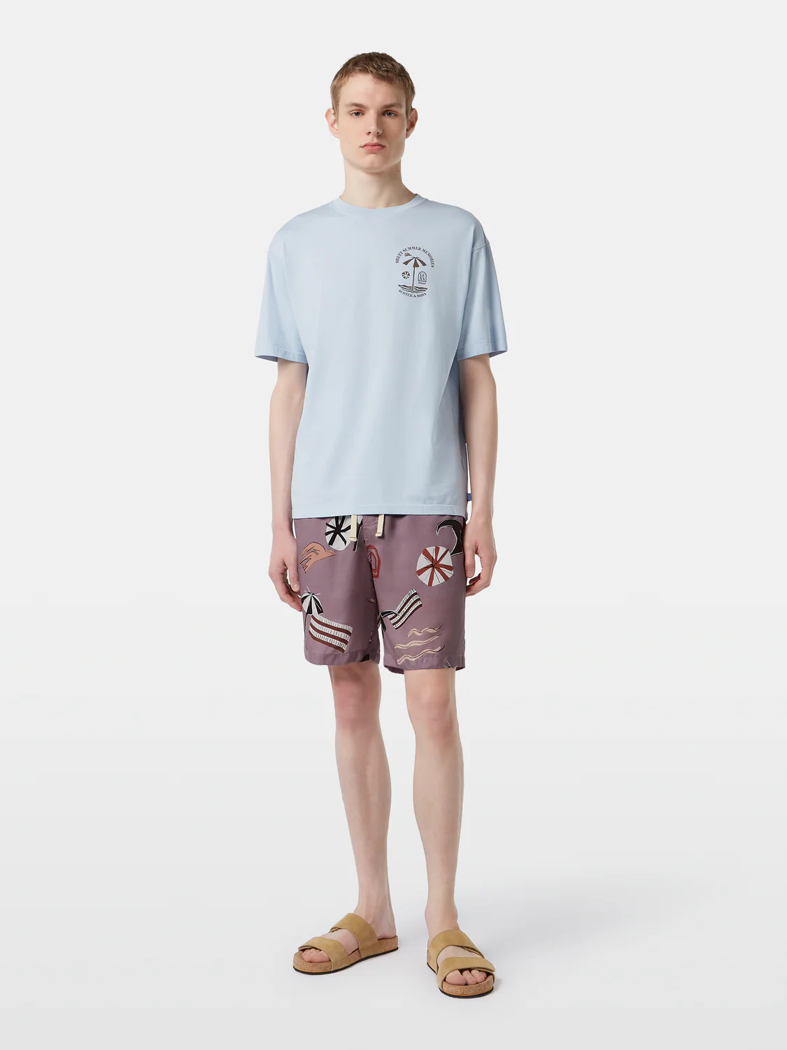 Fave Relaxed-Fit Printed Tencel Bermuda Short