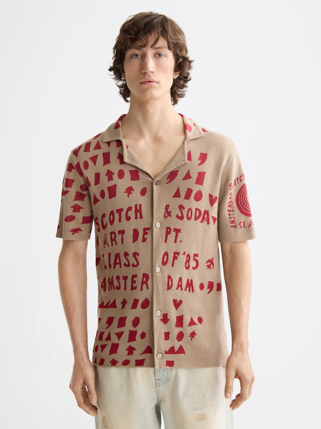 Jacquard Knitted Shirt