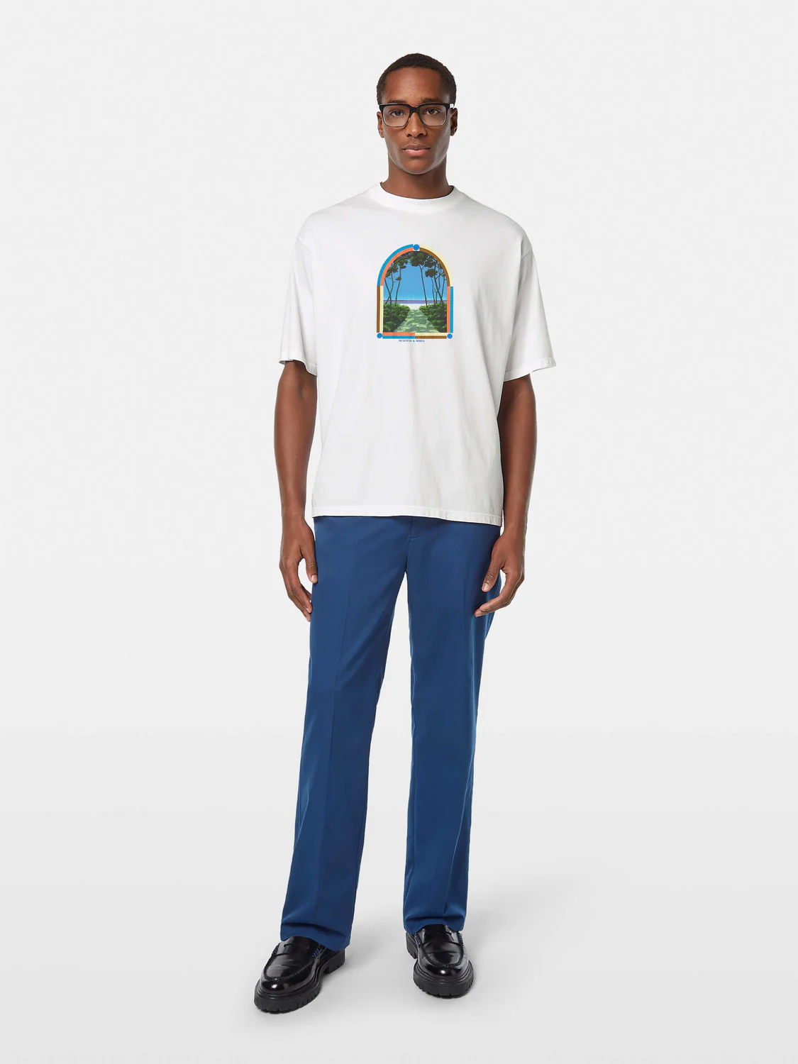 Loose Fit Printed Artwork T-Shirt