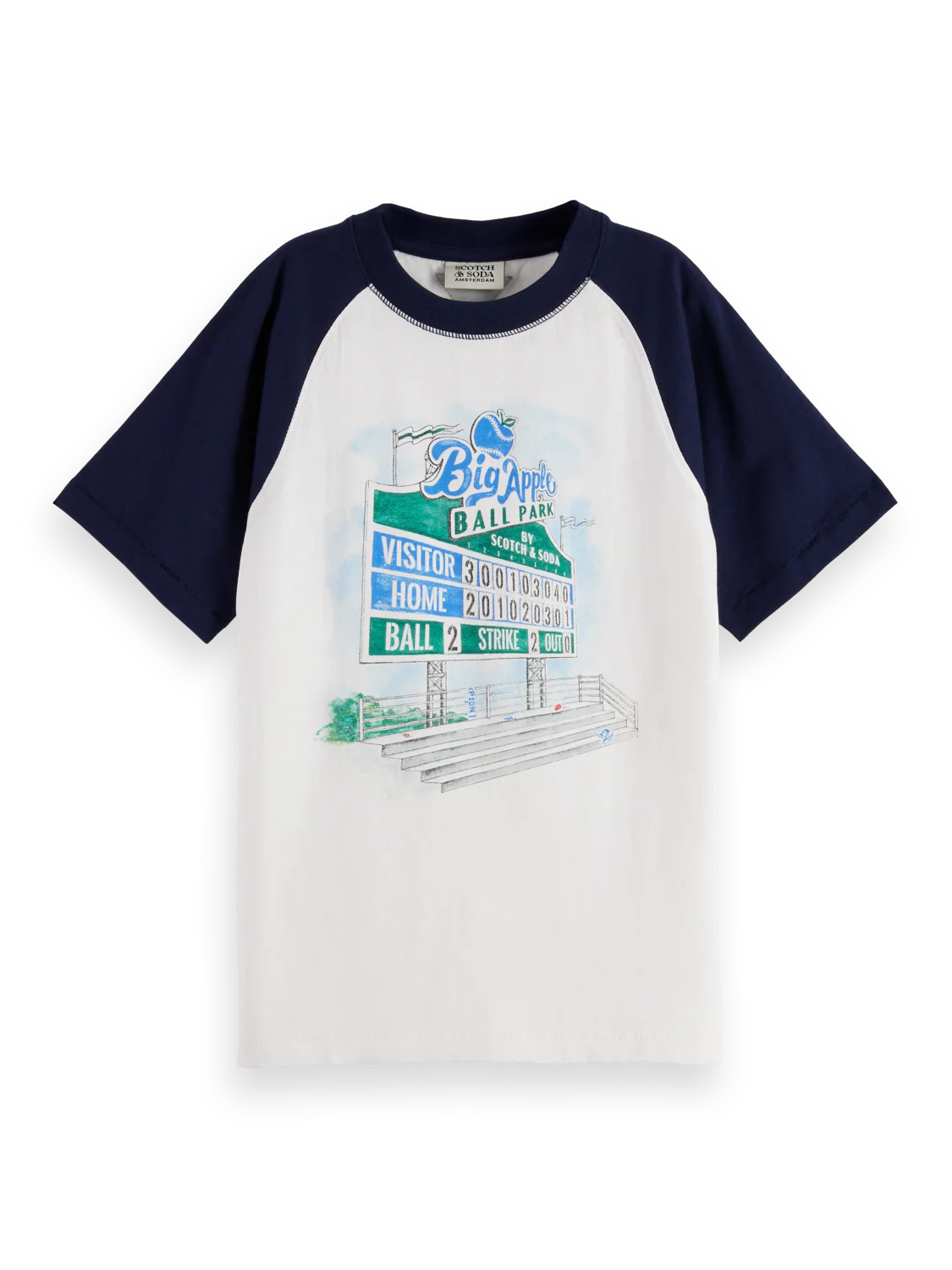 Boys' Raglan Baseball Printed T-Shirt
