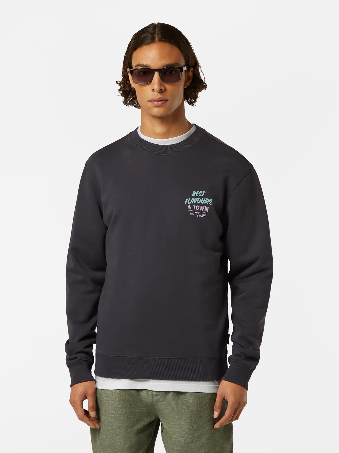 Regular Fit Printed Artwork Sweatshirt
