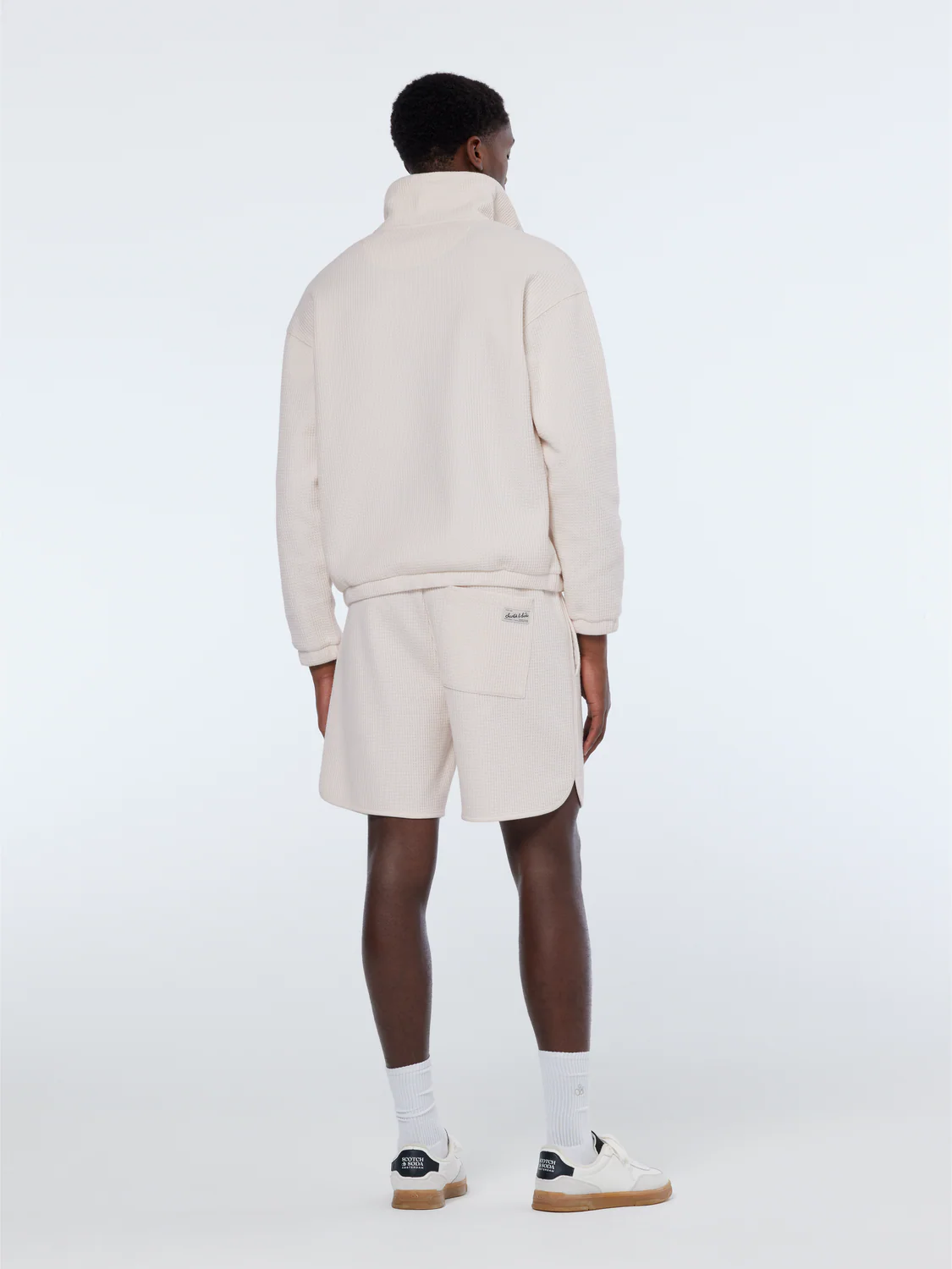 Waffle Half-Zip Sweatshirt