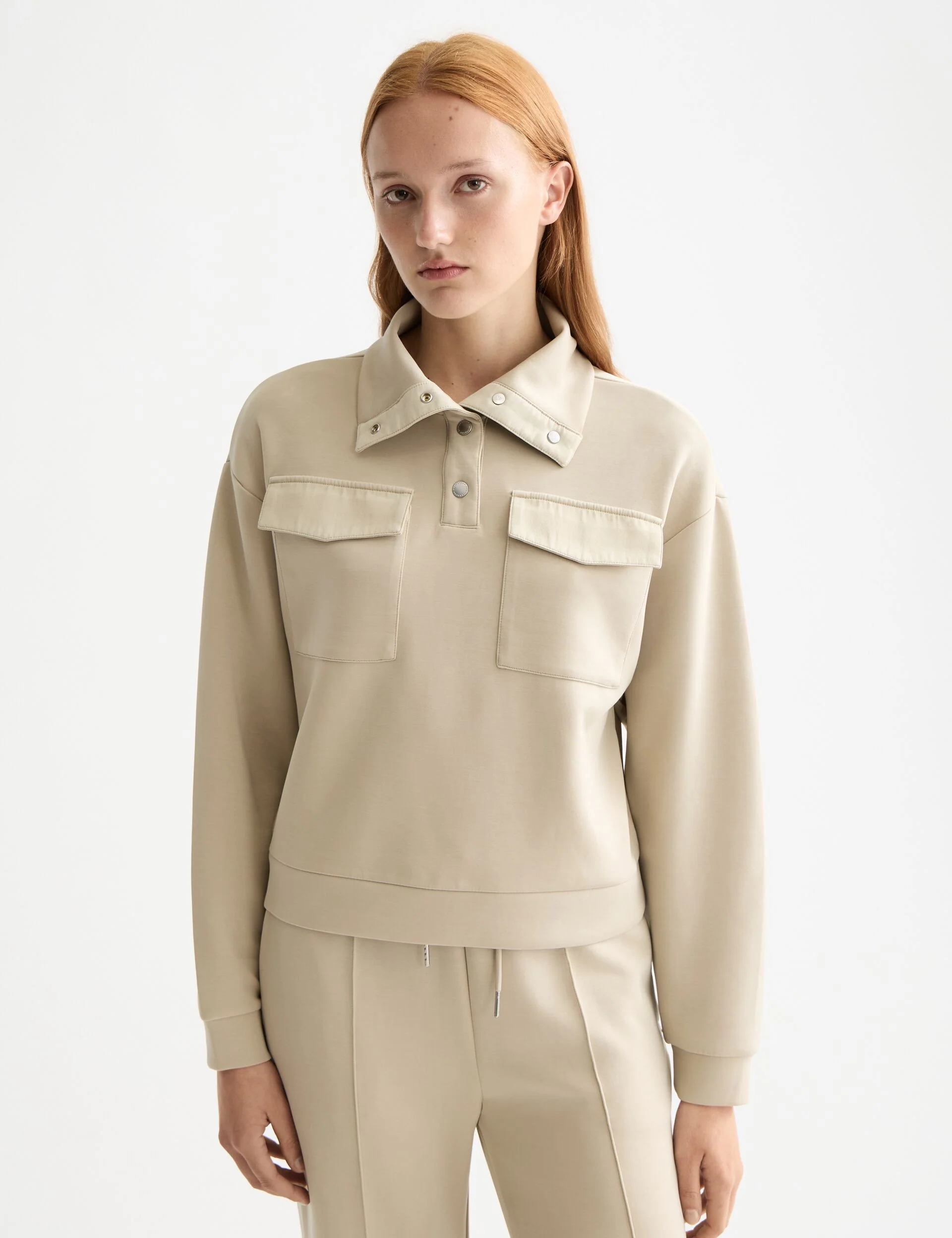 Tencel utility sweatshirt