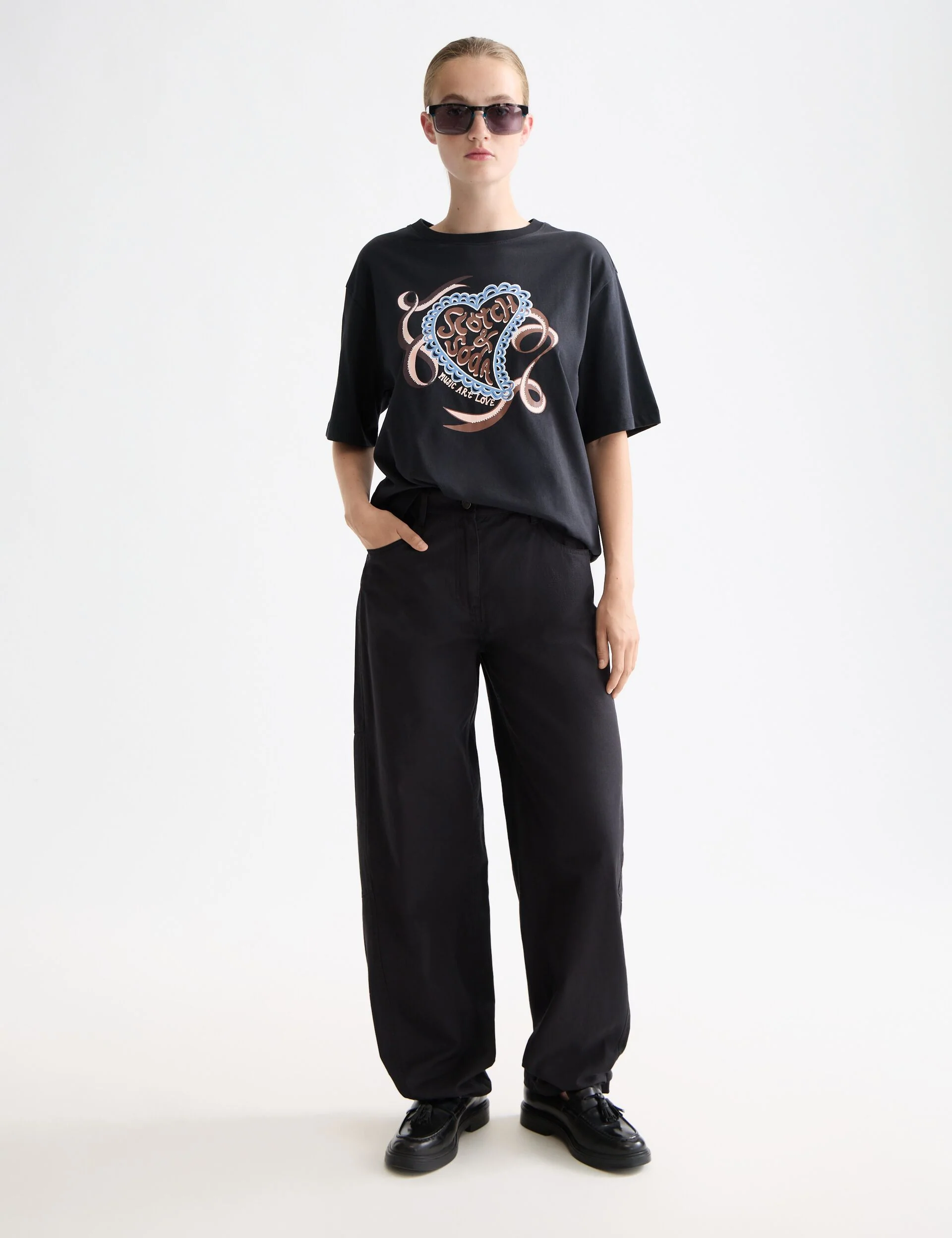 Artwork loose fit T-shirt