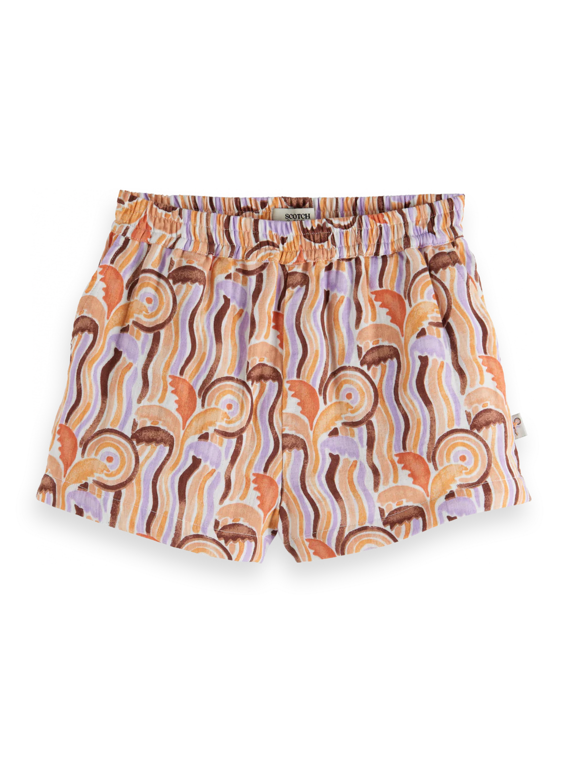 Girls' Crinkle Cotton Printed Short