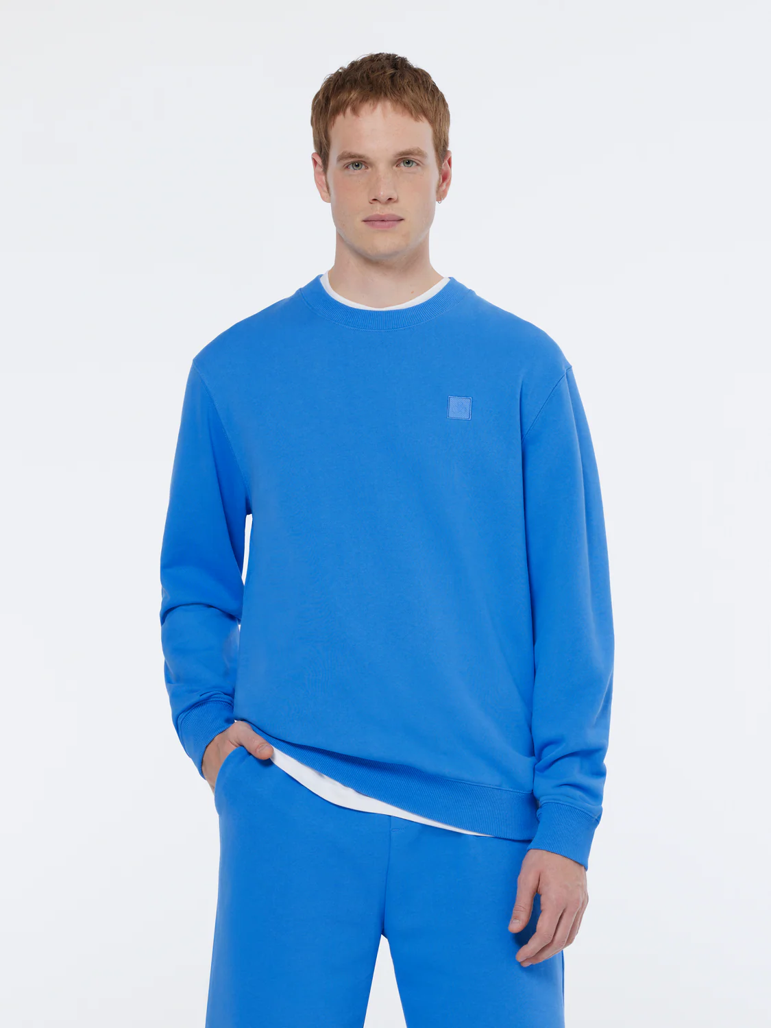 & Logo Badge Crewneck Sweatshirt