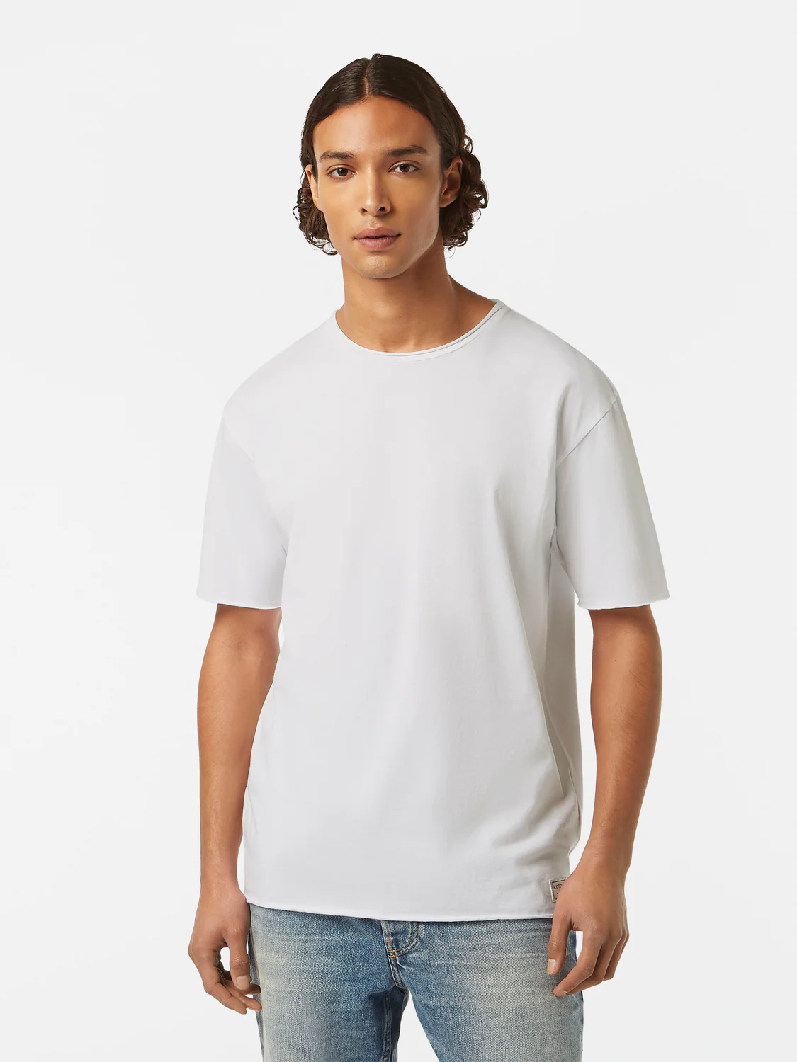 Raw Edge Relaxed Fit T-Shirt