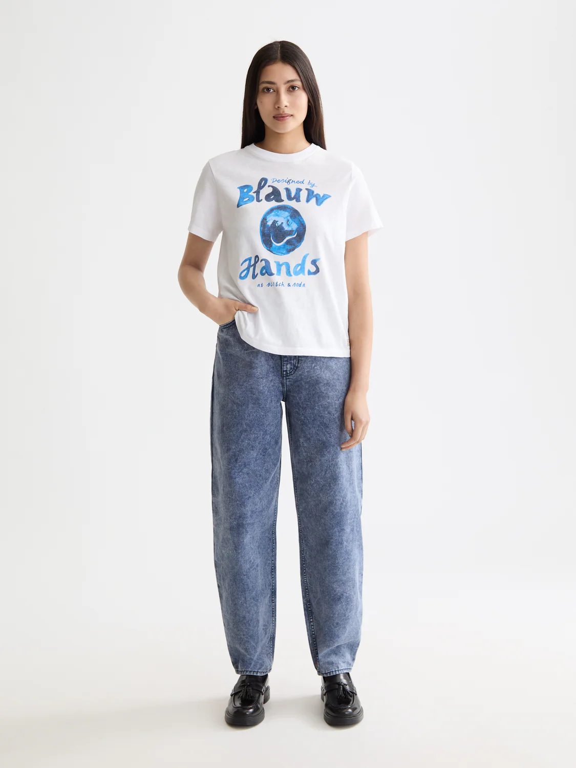 Washed Regular Fit T-Shirt With Chest Artwork