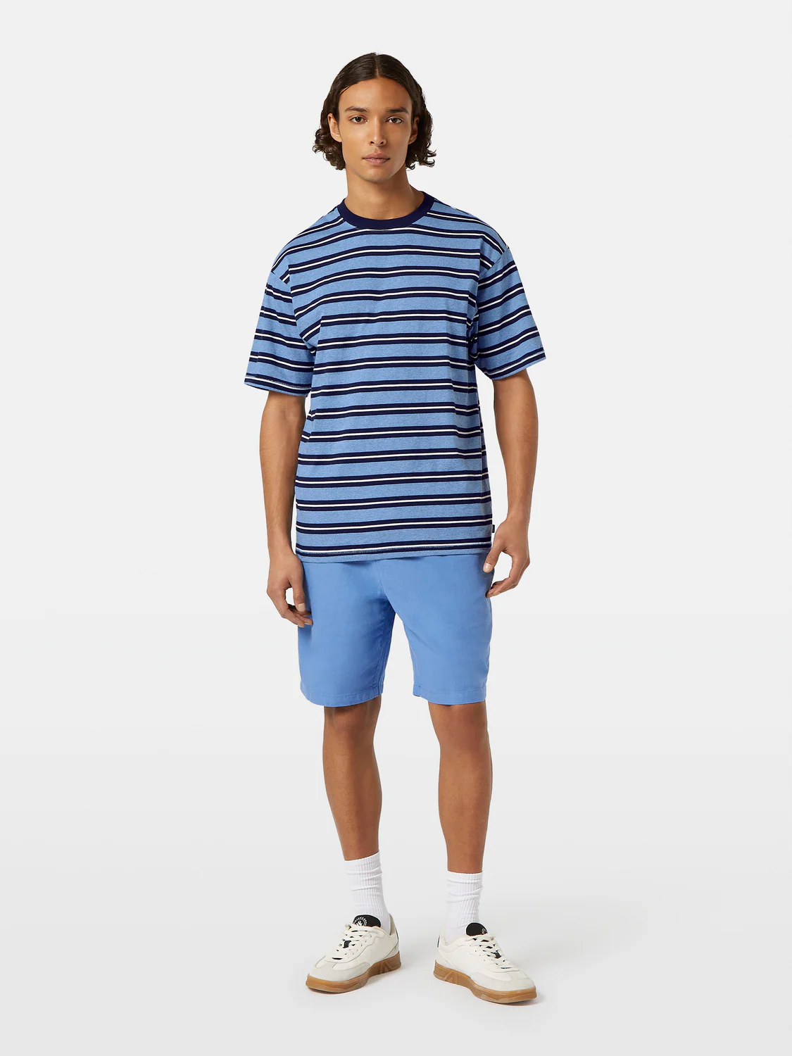 Yarn-Dyed Relaxed Fit Stripe T-Shirt