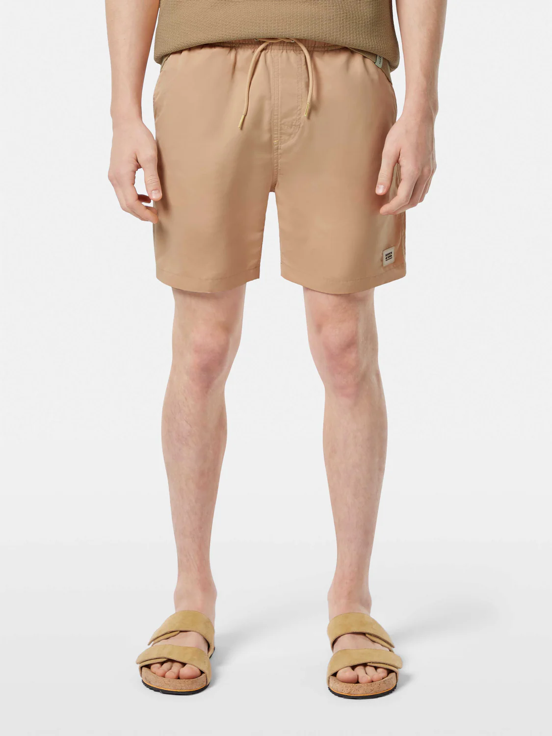 Solid Mid-Length Swimshort