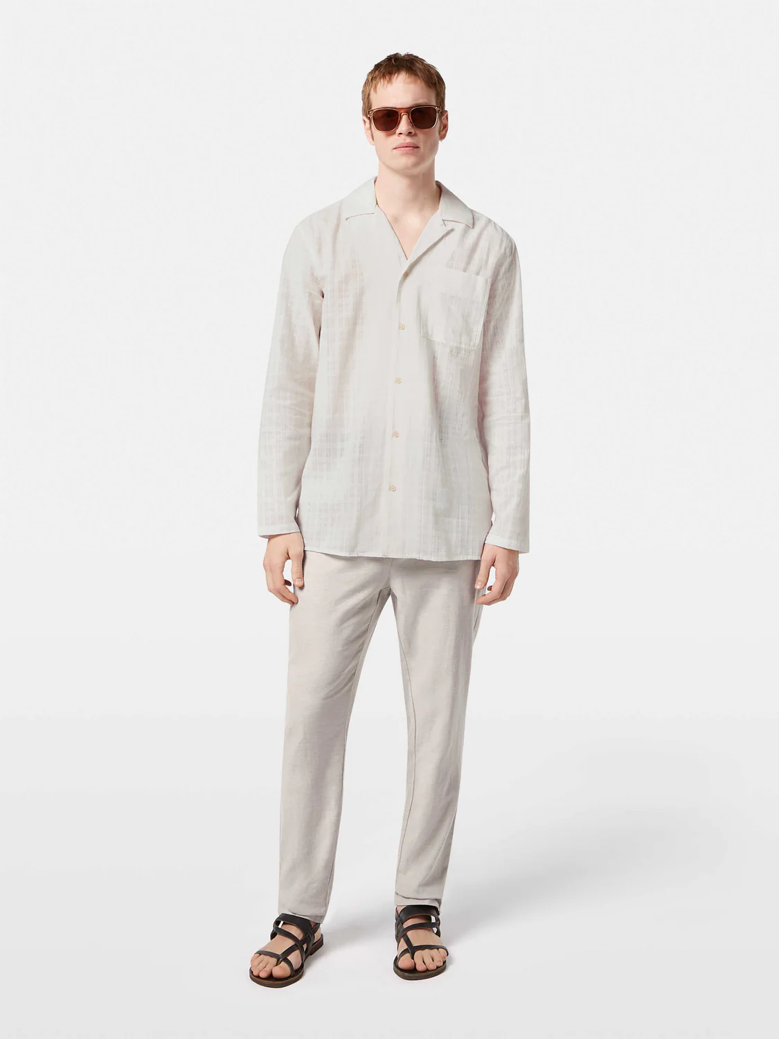 Warren Cotton-Linen Twill Jogger