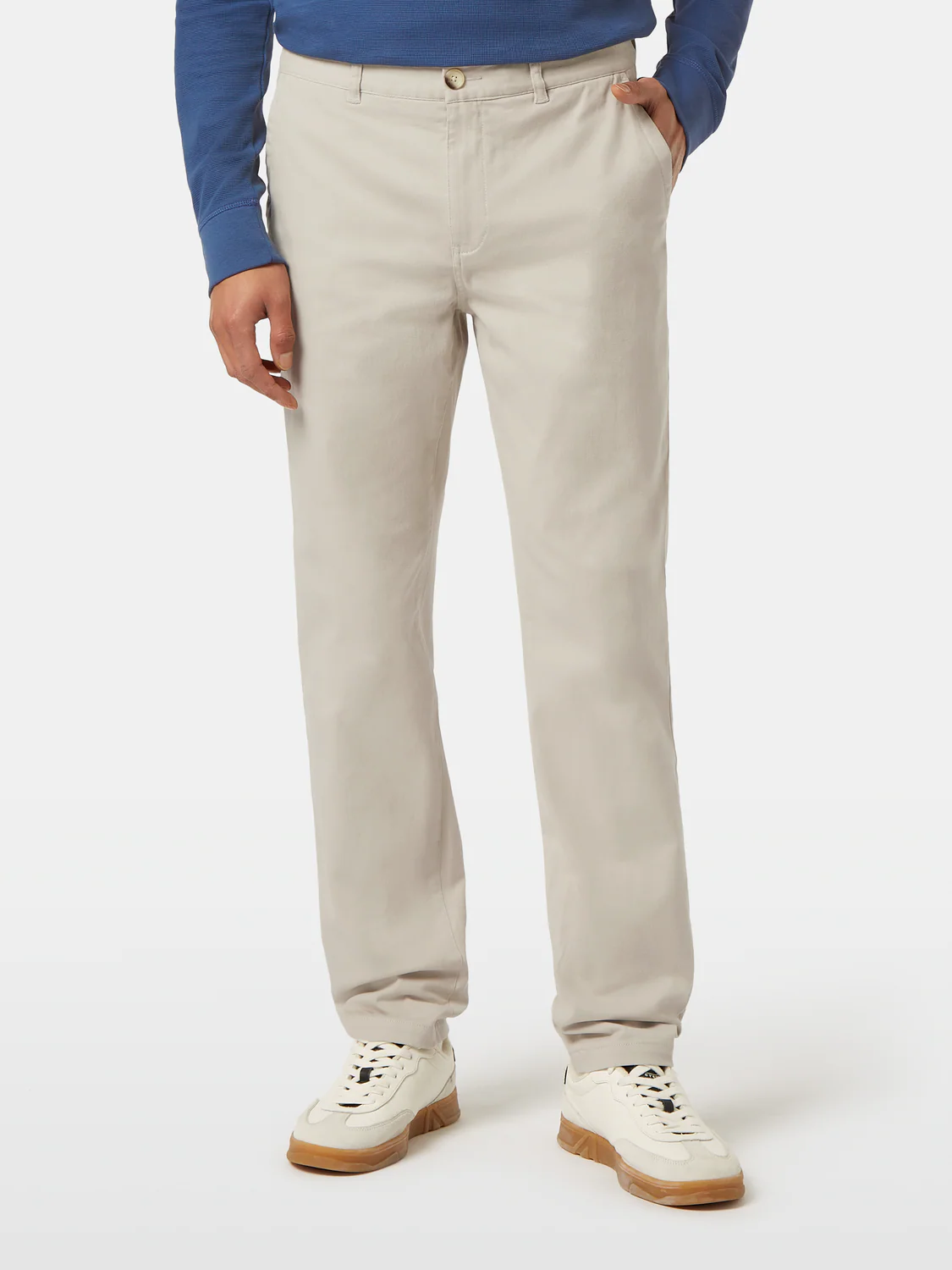 Stuart Washed Cotton-Blend Twill Chino
