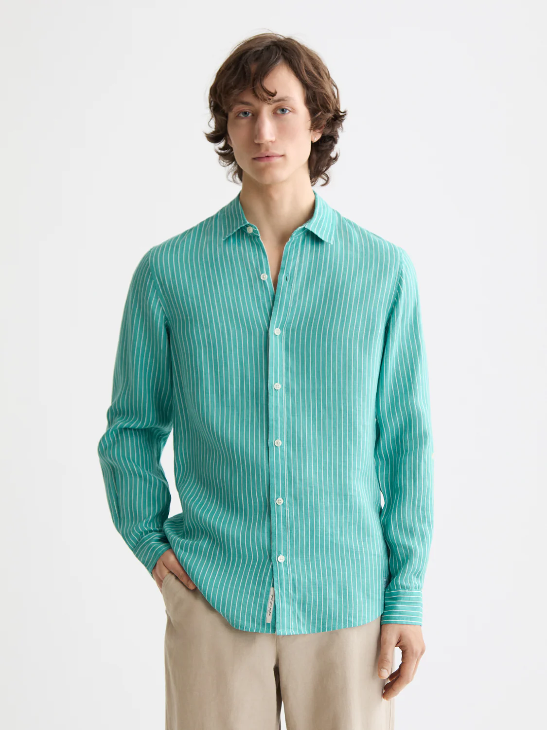 Seasonal Core - Regular-Fit Striped Linen Shirt