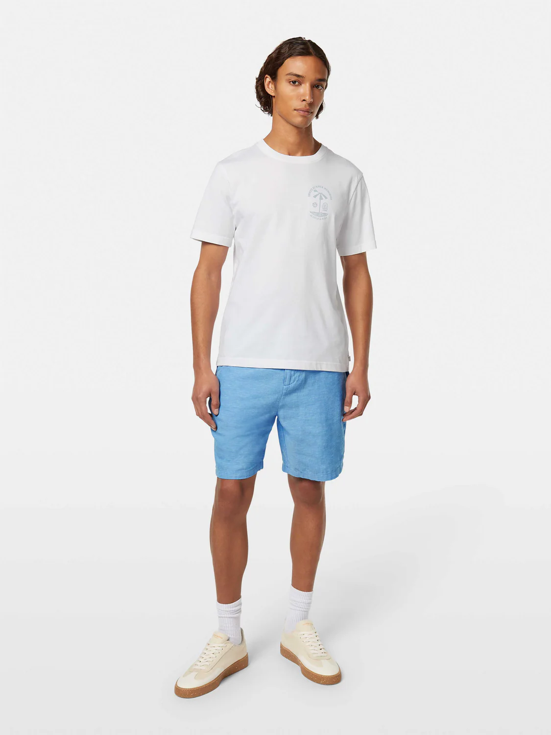 Fave Cotton-Linen Twill Bermuda