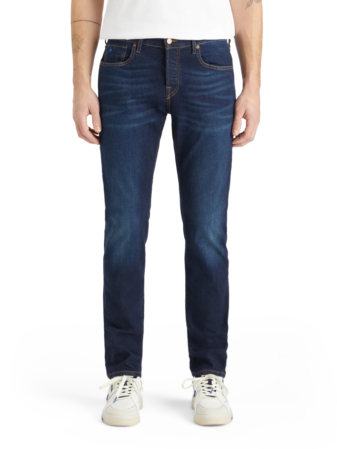 Essentials — Ralston Regular Slim Jeans | Beaten Blue