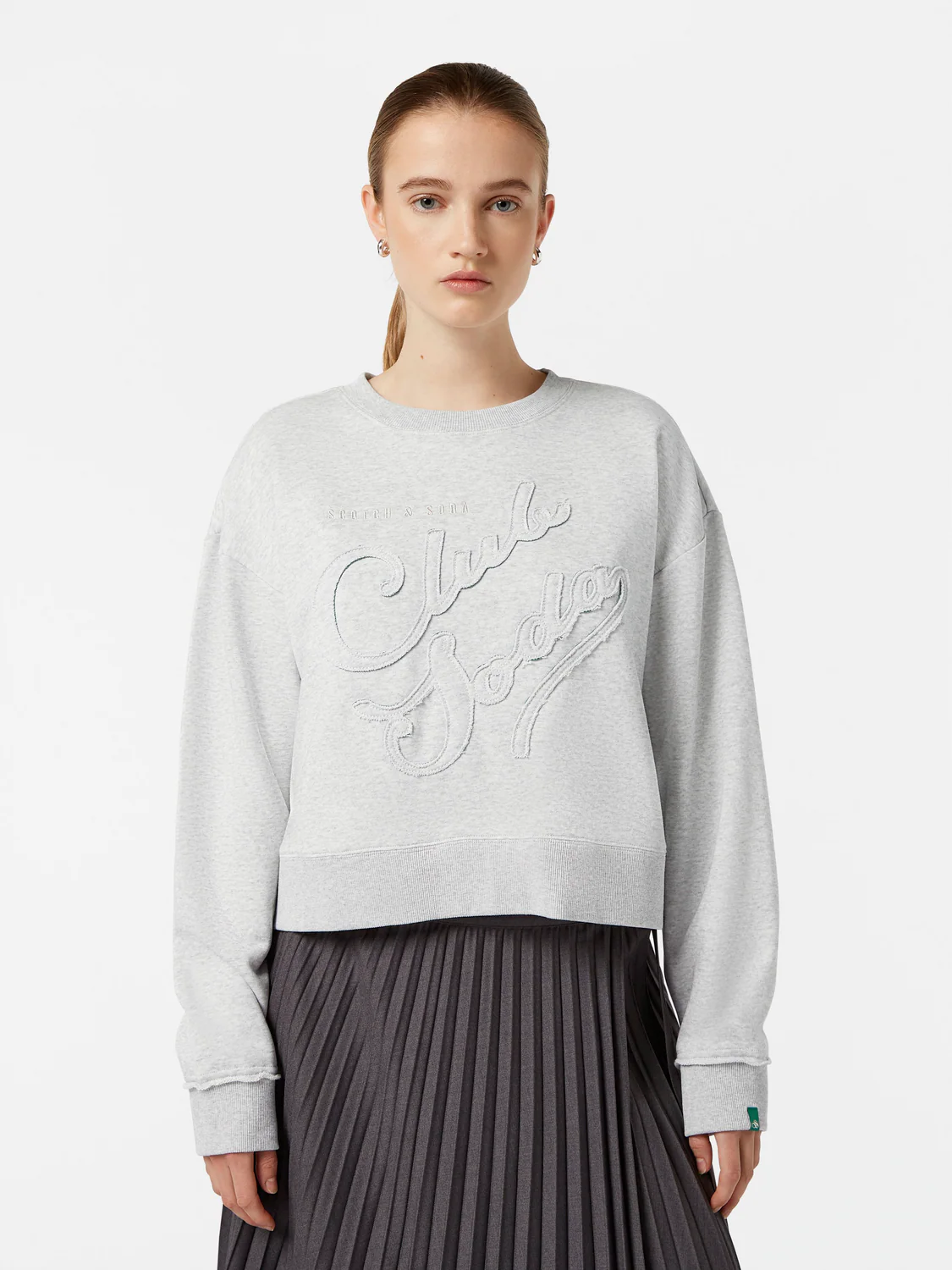 Loose Fit Applique Sweatshirt