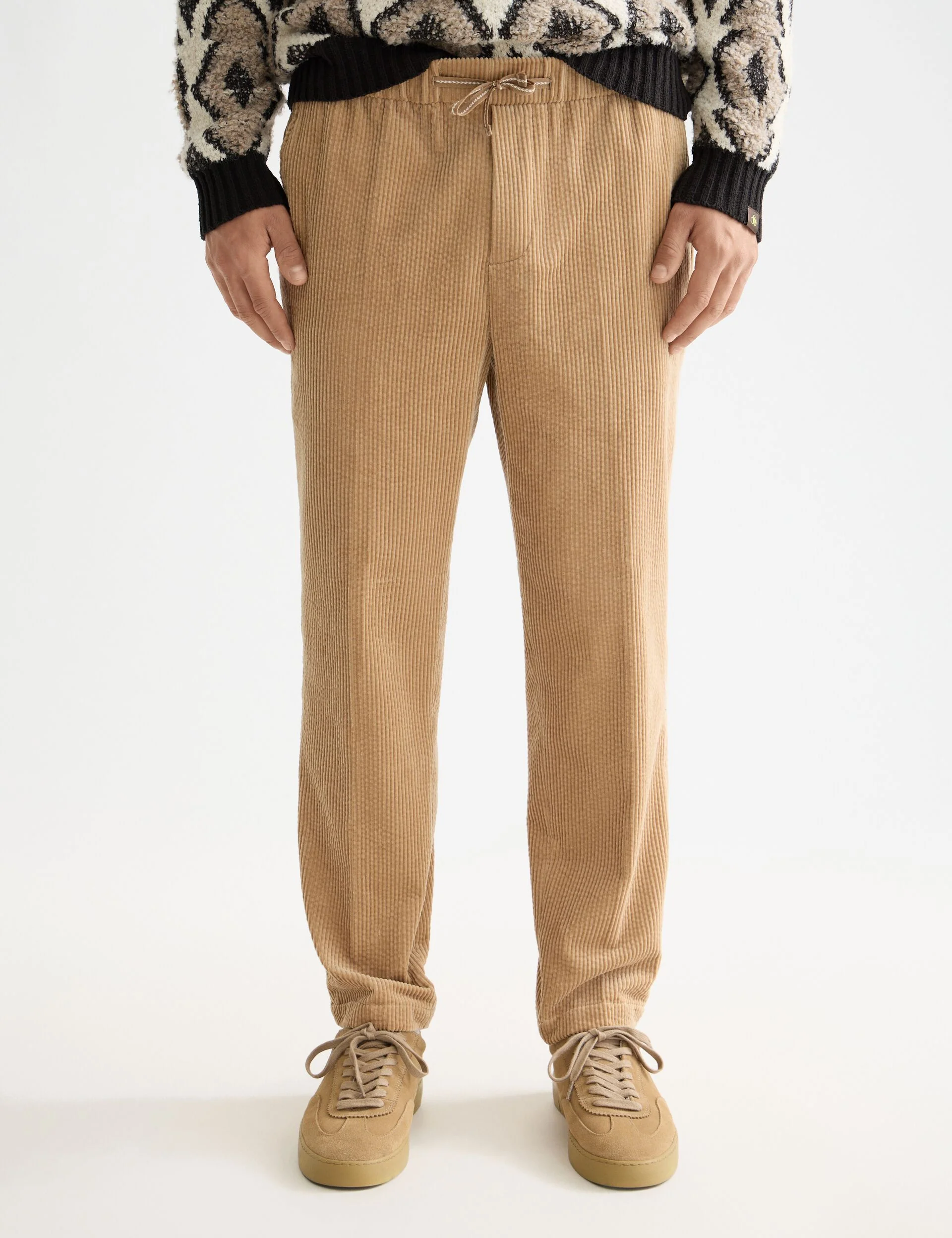 Fave - Cotton corduroy loose tapered jogger