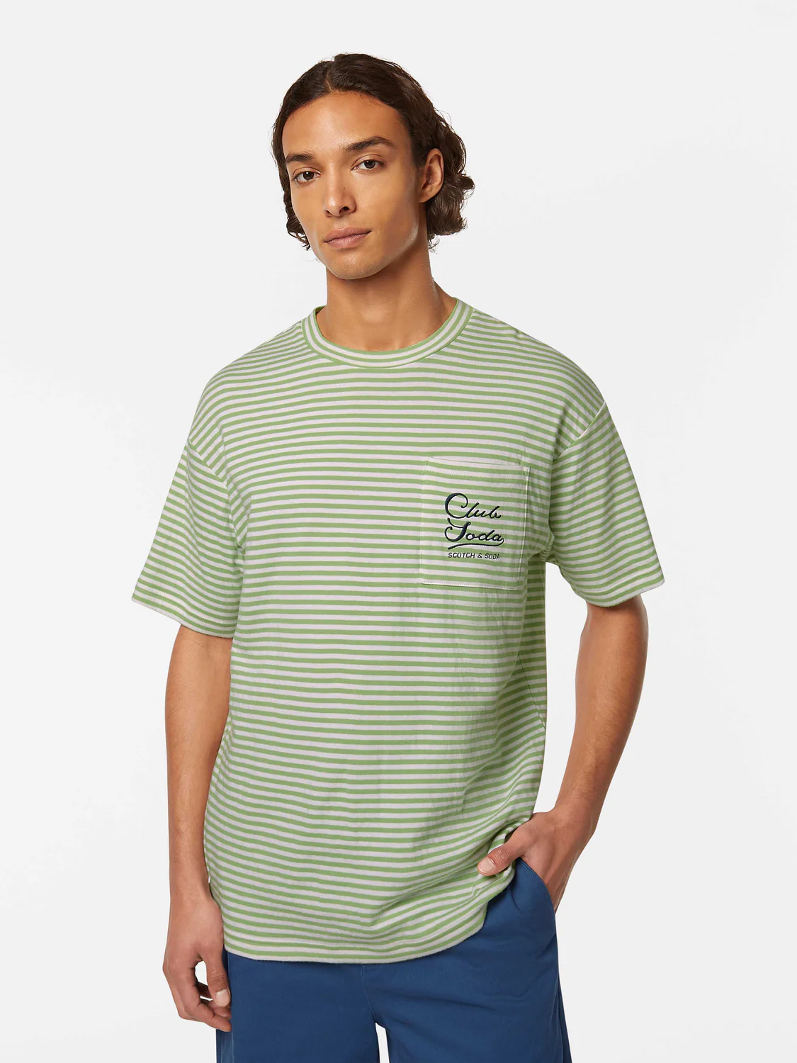 Relaxed-Fit Double Face Jersey Pocket T-Shirt