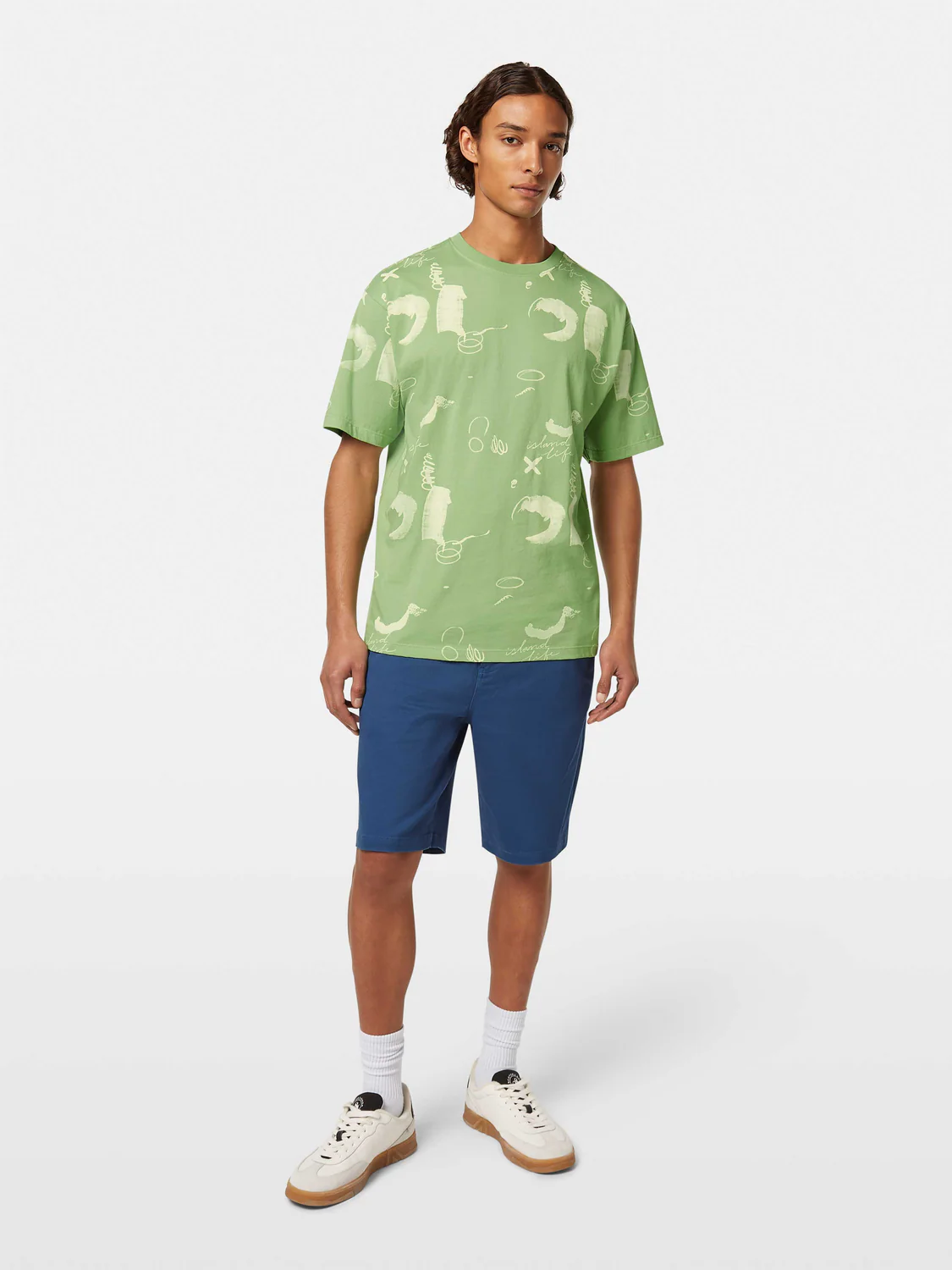 Relaxed-Fit Abstract Printed T-Shirt