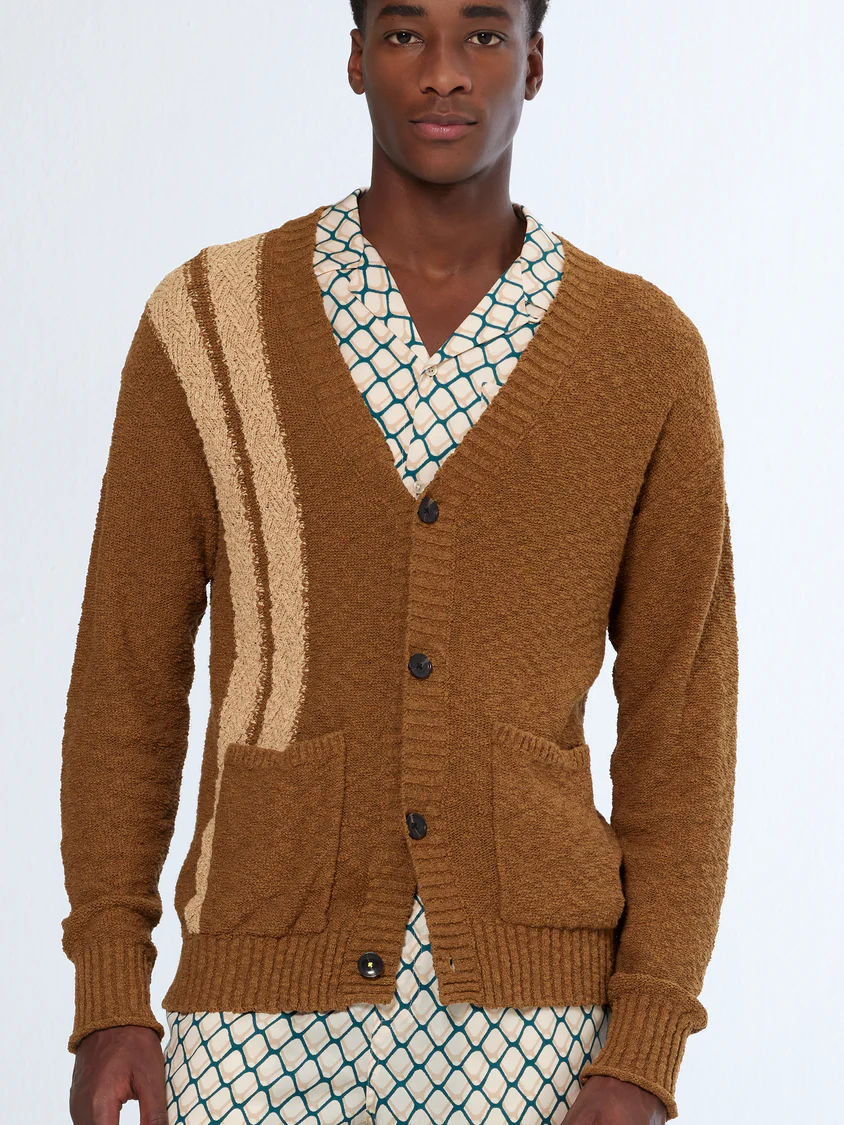 Textured Drop Shoulder Cardigan
