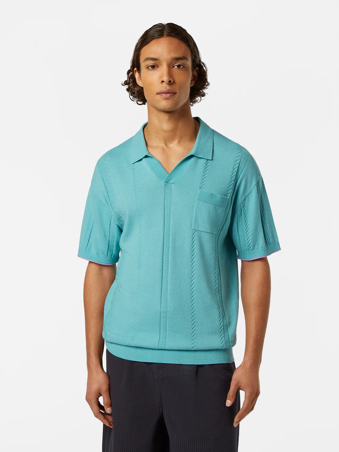 Relaxed Fit Knit Polo