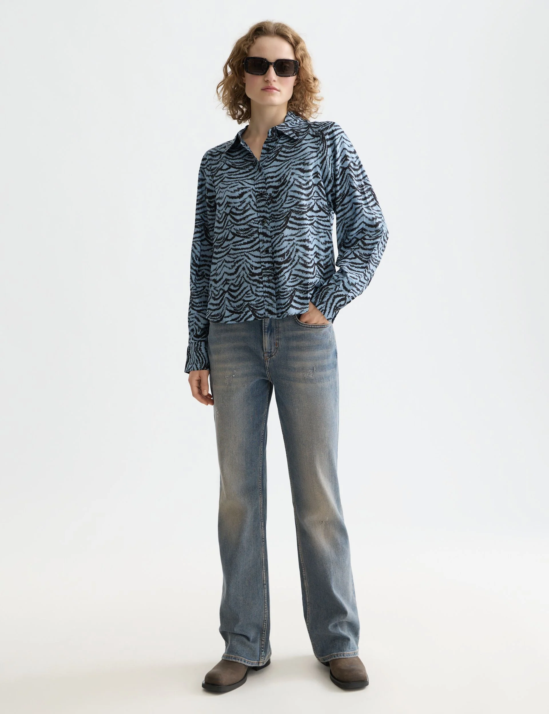 Printed relaxed fit shirt