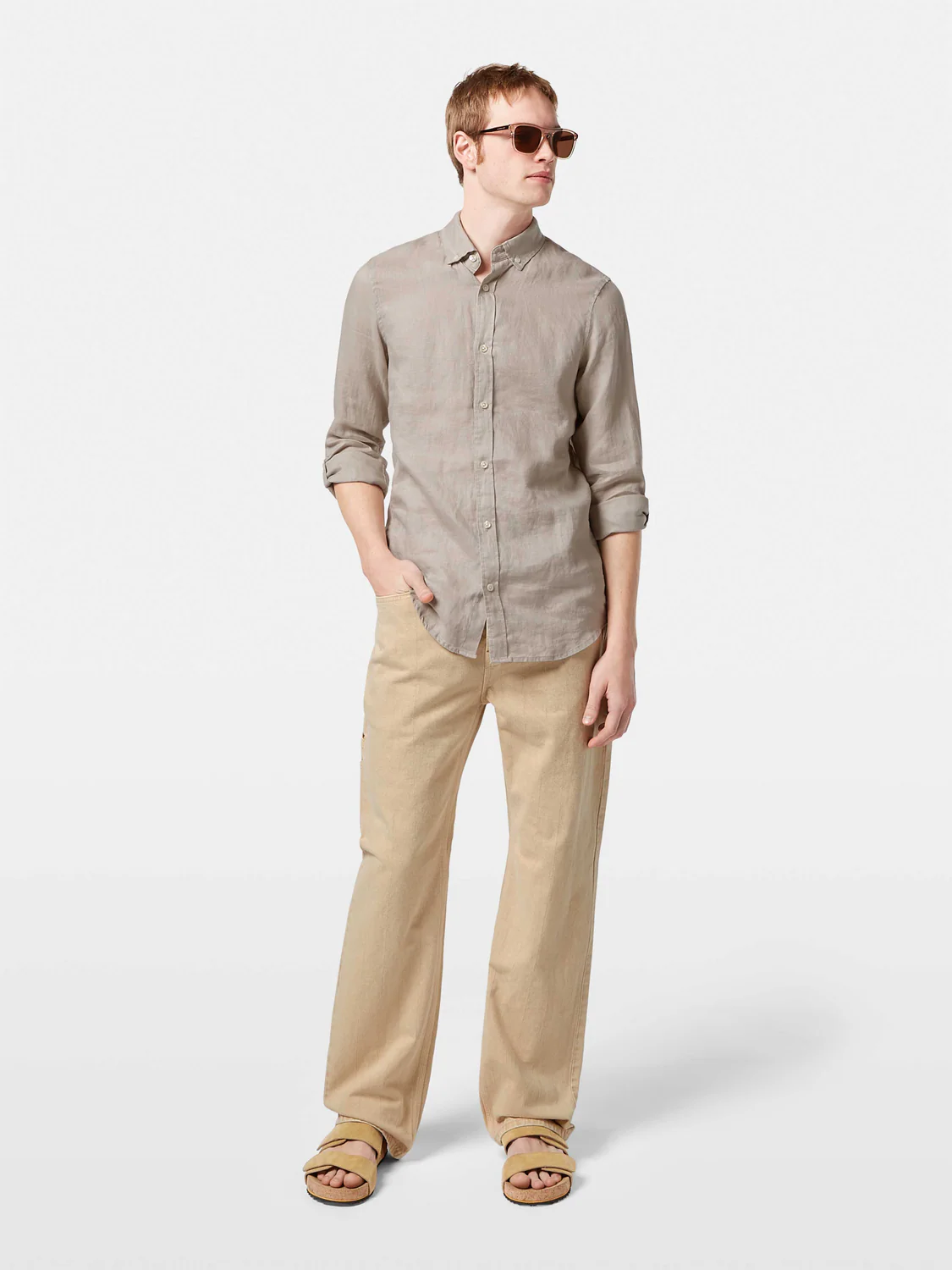 Verve Straight Workwear Jeans | Desert Sand