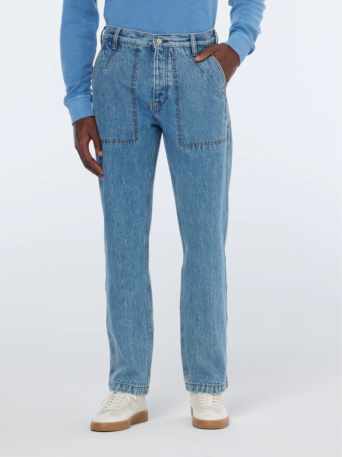 The Verve Straight Workwear Washed Denim Pant | Lakehouse