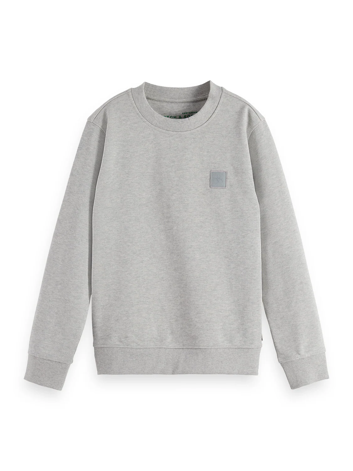 Boys' Core Regular-Fit Logo Badge Crewneck Sweatshirt