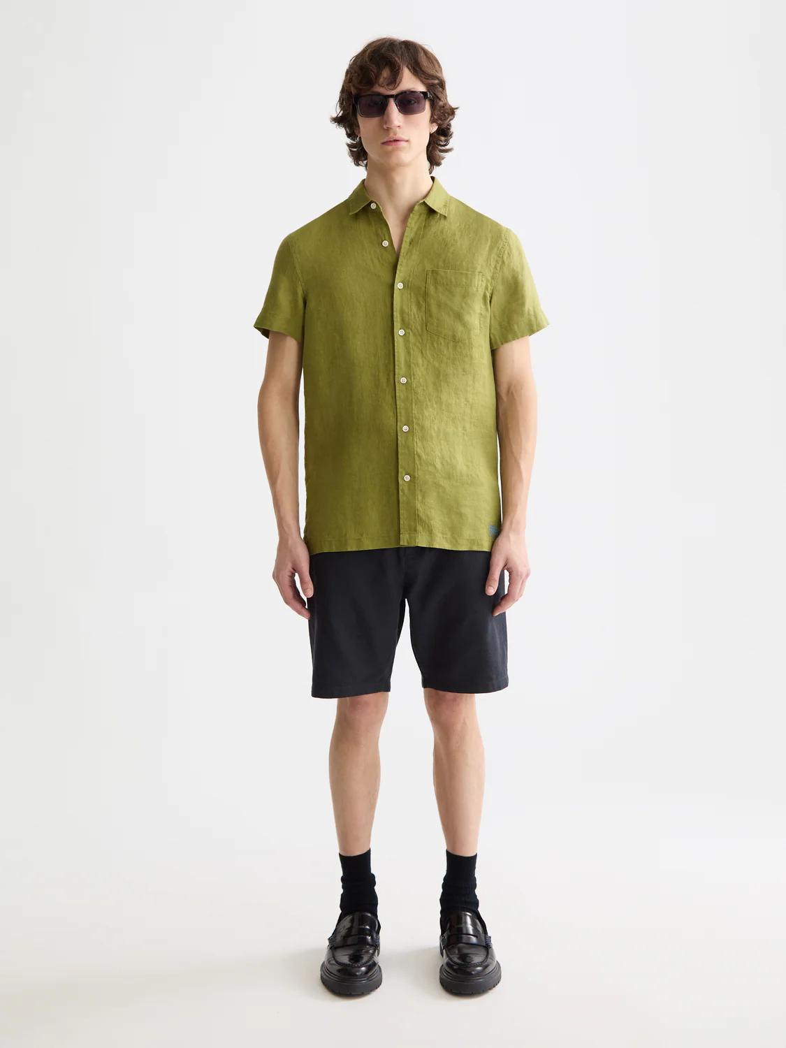Core Seasonal - Regular-Fit Short-Sleeved Linen Shirt