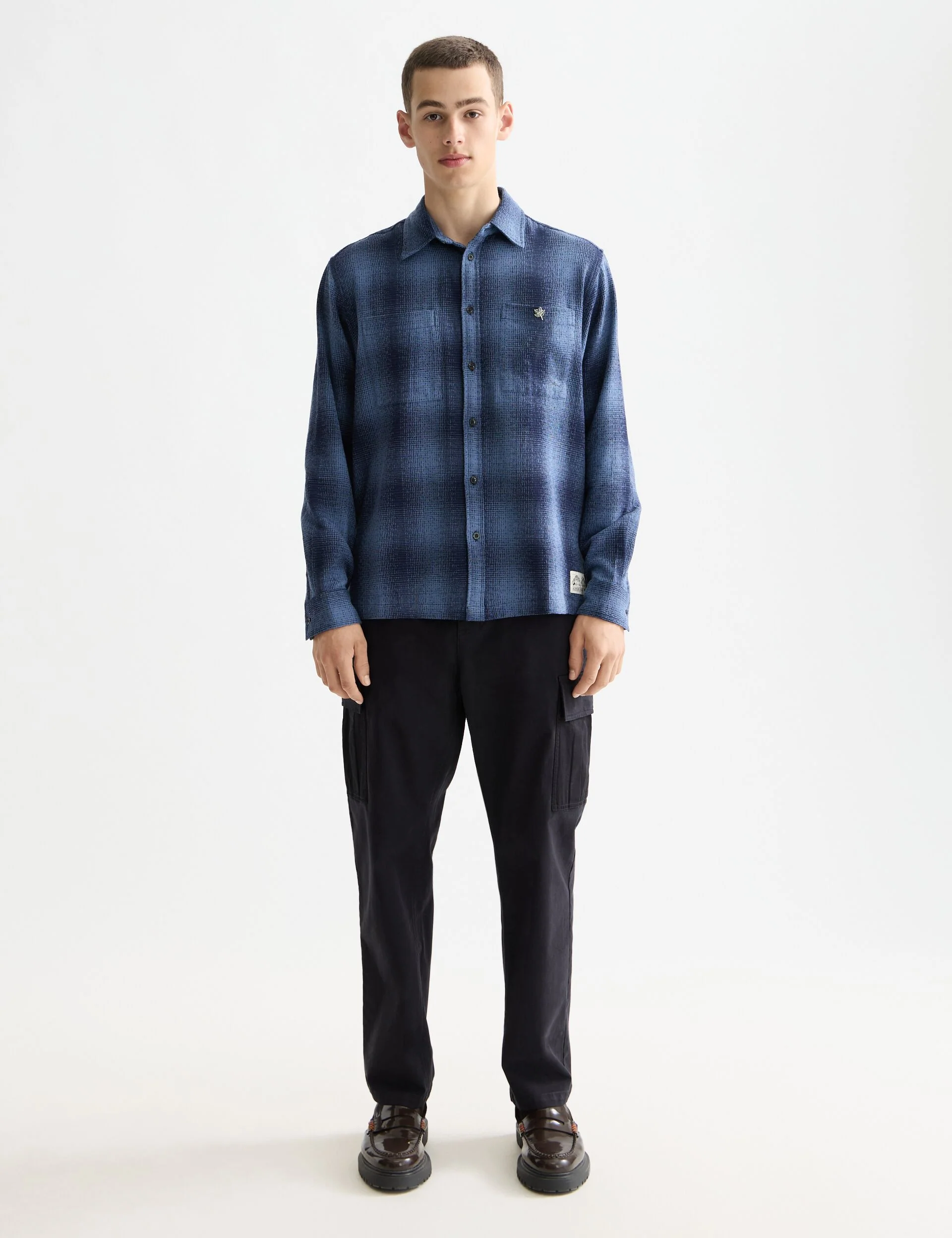 Harper- Garment-dyed cotton blend loose tapered cargo