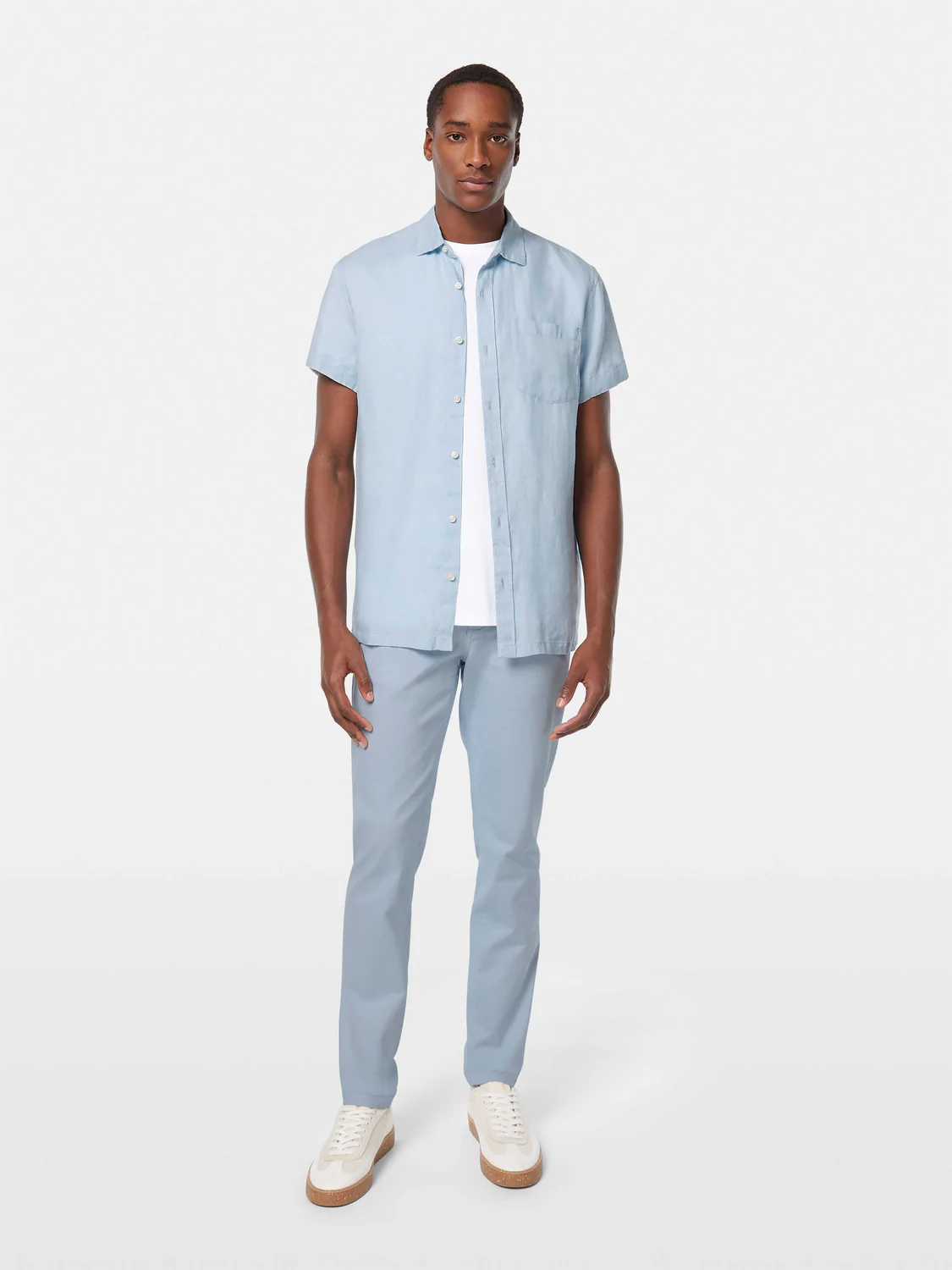 Regular-Fit Short-Sleeve Linen Shirt