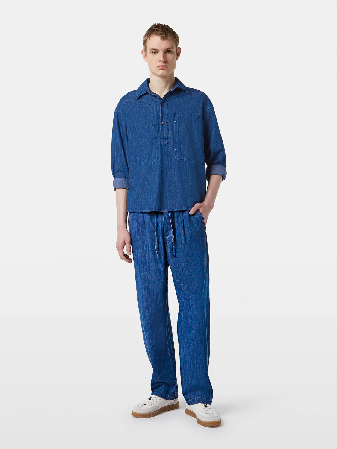 Sporty Lightweight Denim Beach Pant