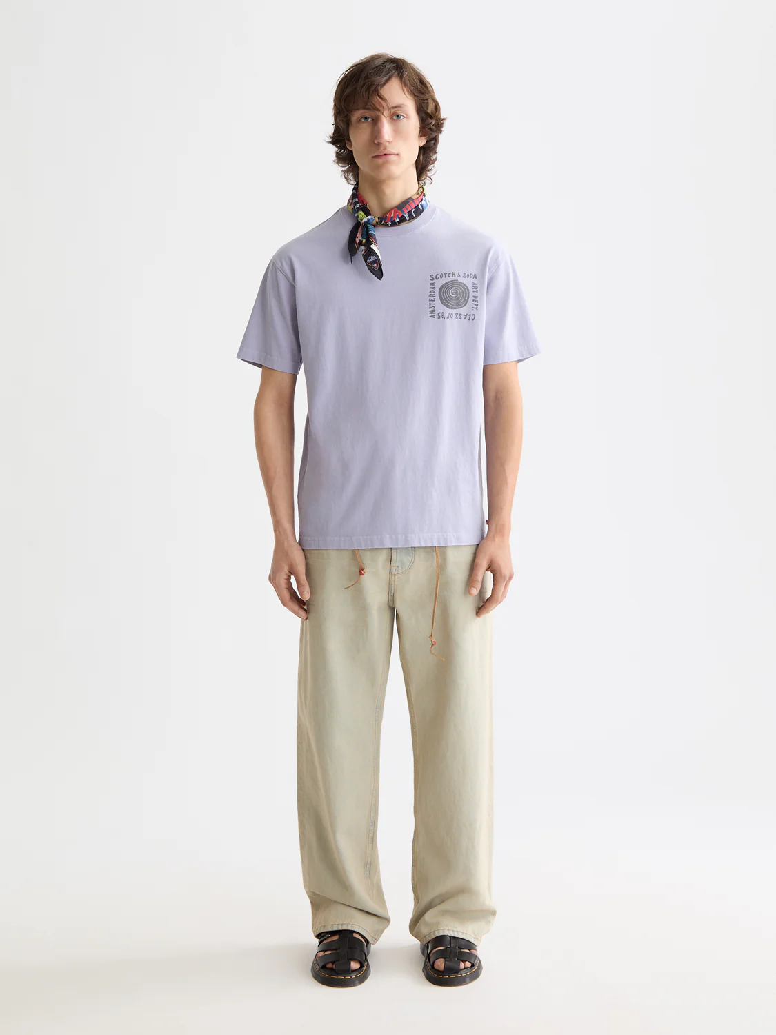 Relaxed-Fit Washed Artwork T-Shirt