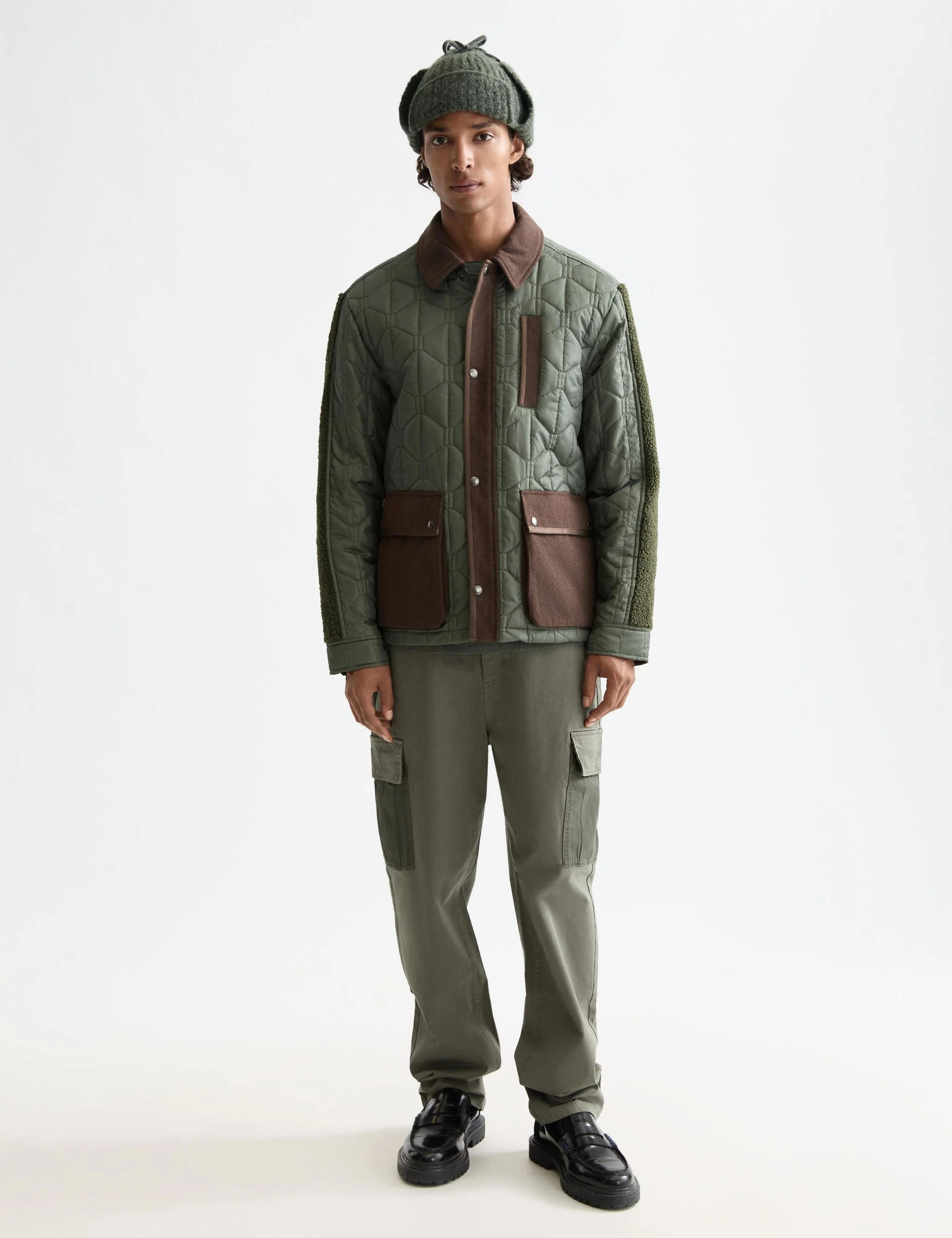 Quilted military jacket