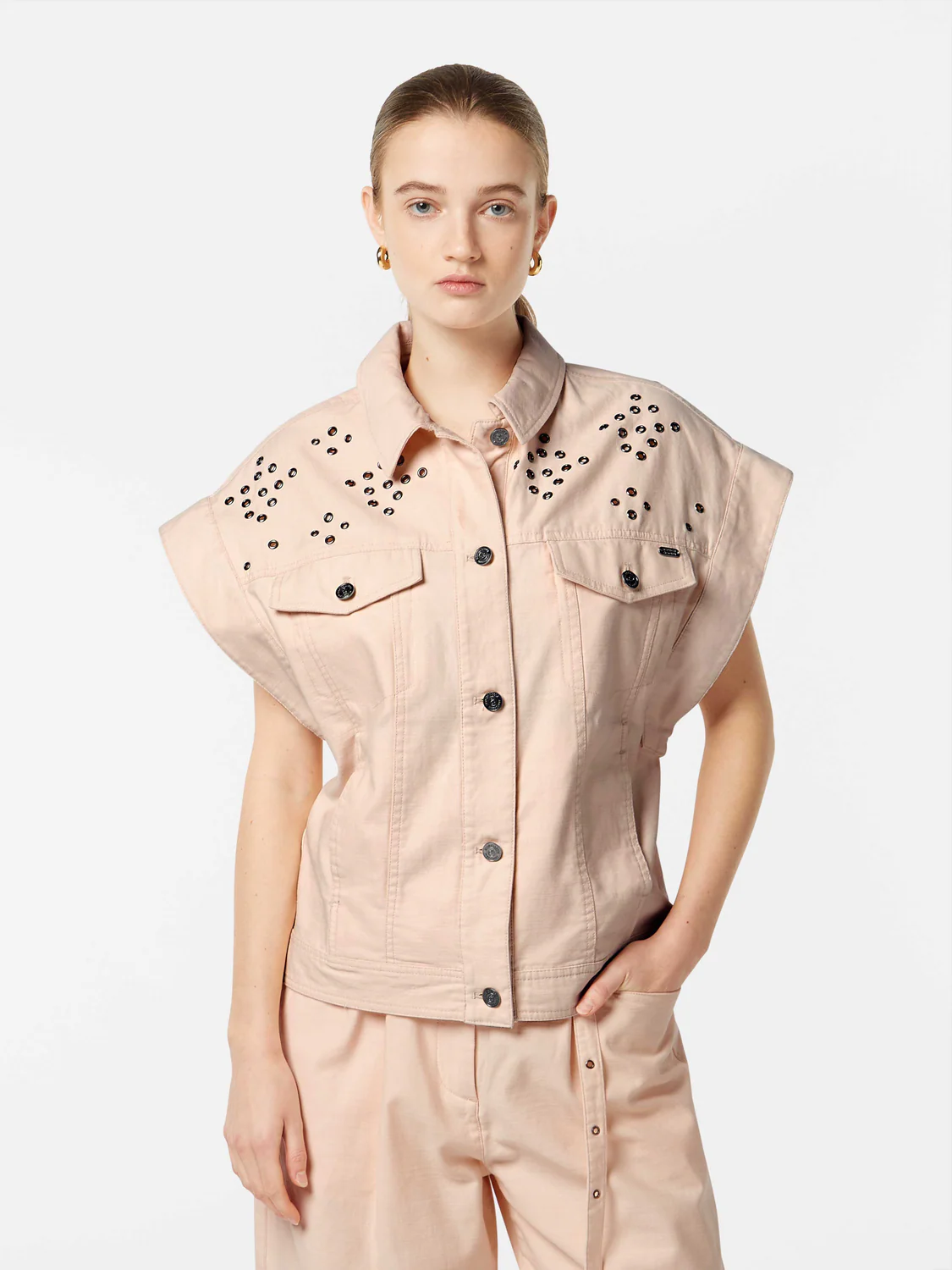 Cotton Sleeveless Festival Jacket