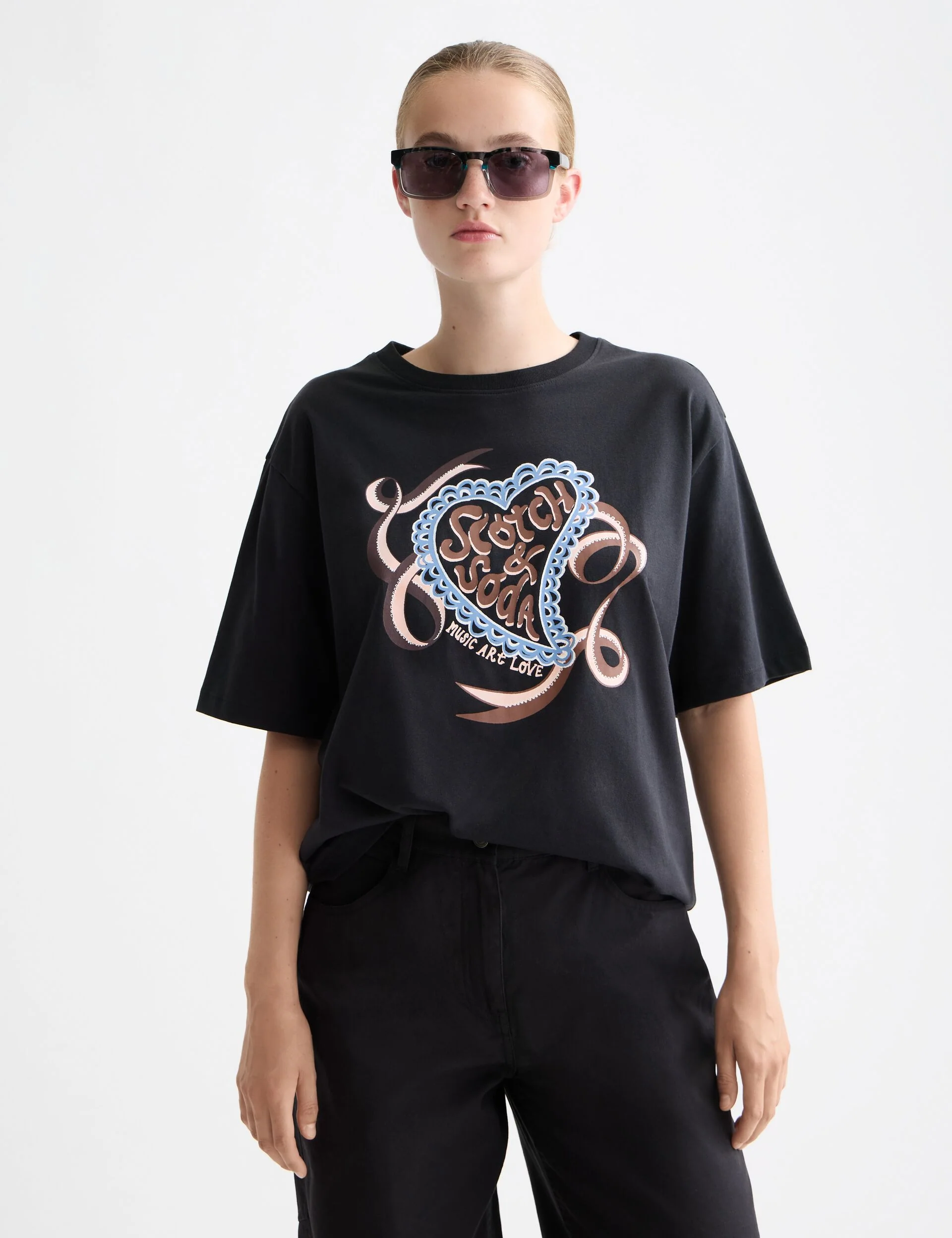 Artwork loose fit T-shirt