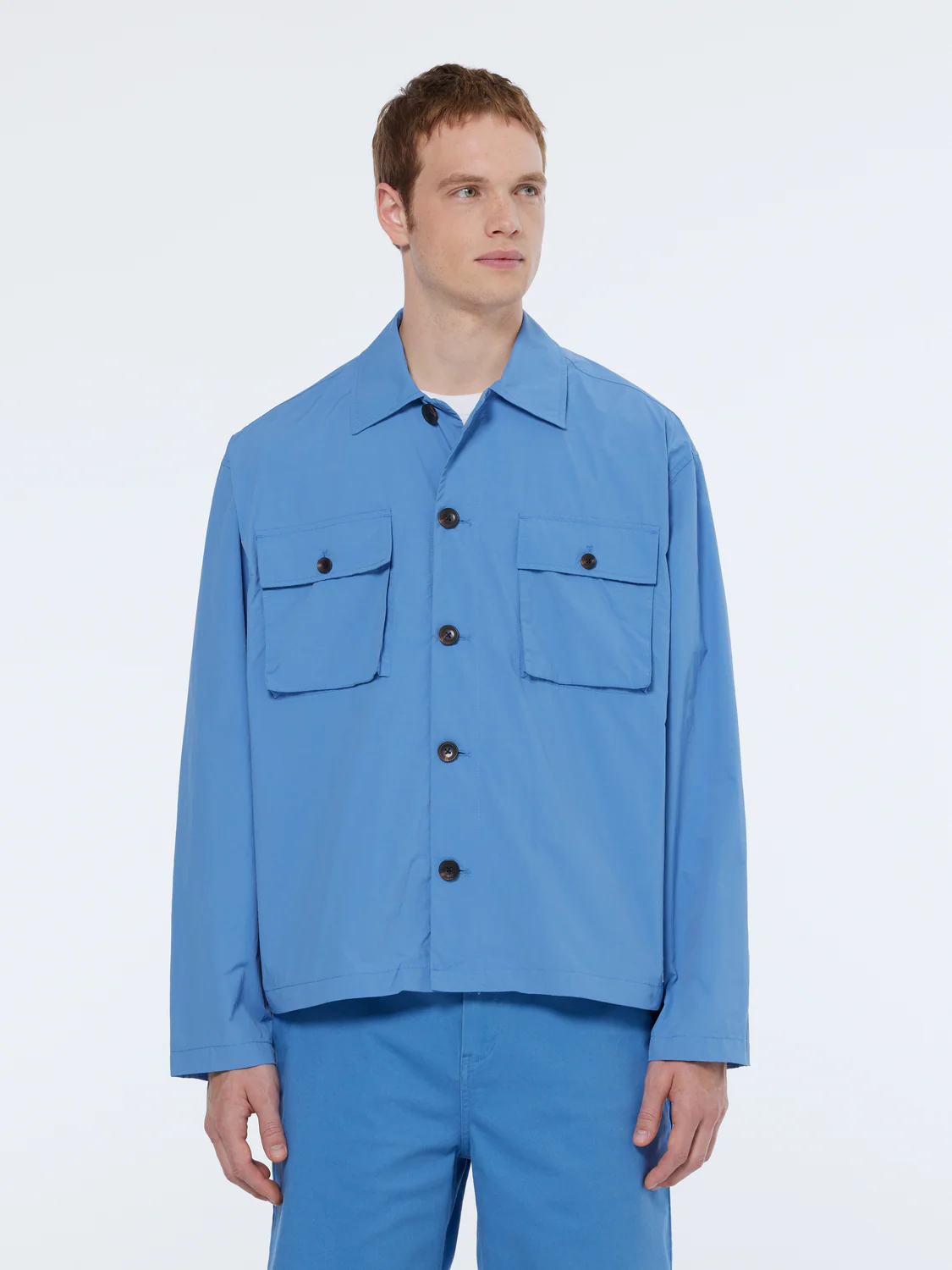 Relaxed Fit Nylon Utility Shirt