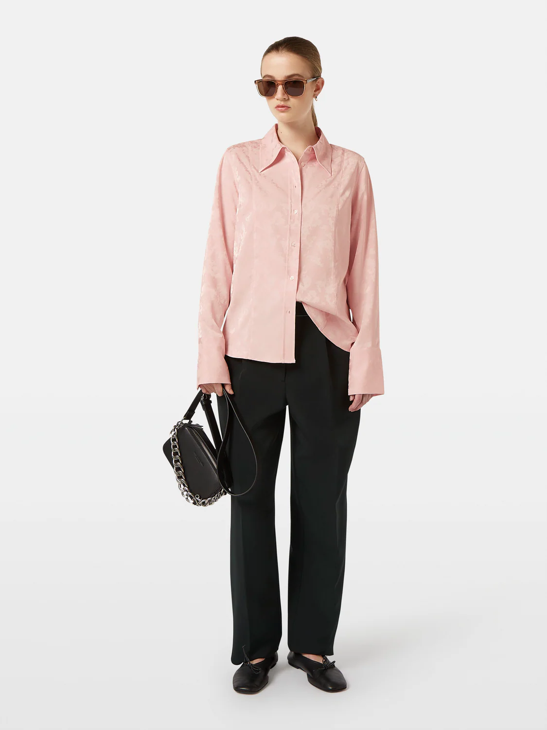 Satin Jacquard Shirt