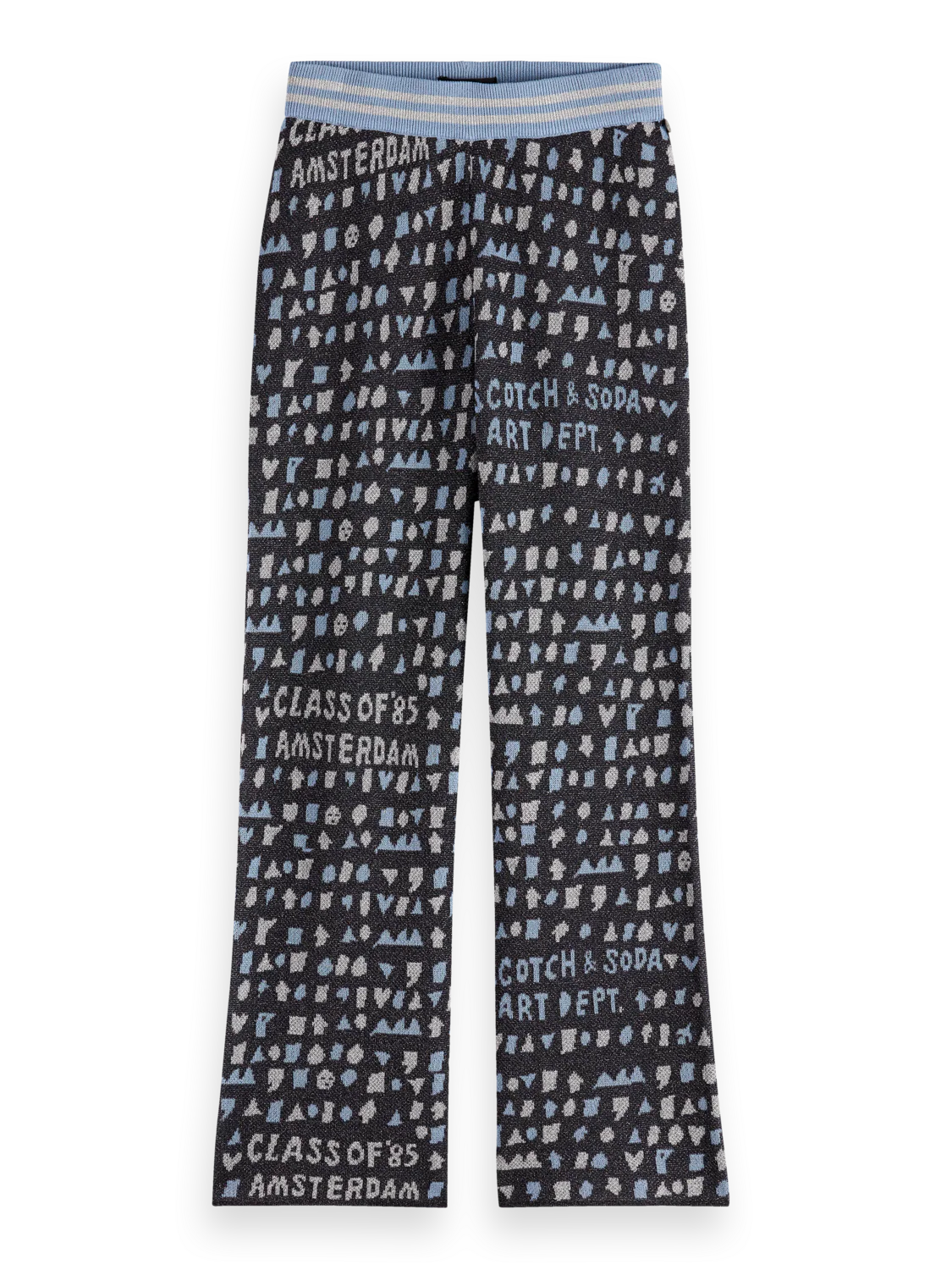 Girls' Straight-Leg Jacquard Sweatpants